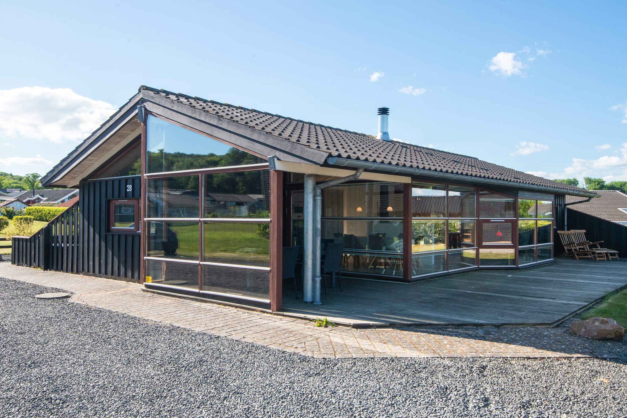 7 Personen Ferienhaus in Sjølund-Aussicht