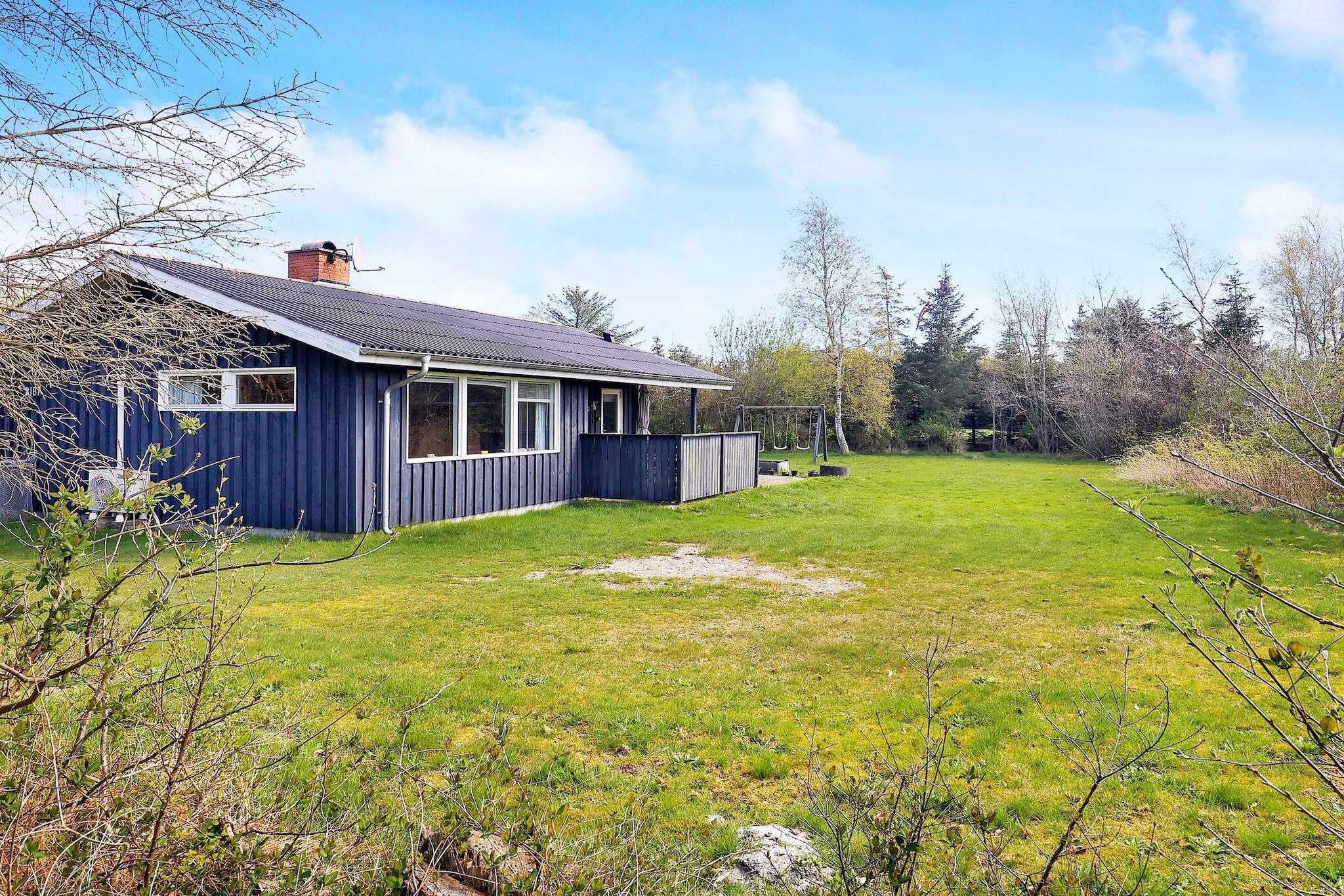 Cottage located on an enclosed plot with plenty of space for outdoor activities in quiet surroundings within walking distance to child-friendly sandy beach at Hou. The cottage is i.a. equipped with washing machine, wood burning stove and wireless internet. The kitchen is i.a. equipped with refrigerator with freezer. Underfloor heating in the bathroom. Three bedrooms. For the little ones there is a high chair and cot. The 1350 m & # 178; large natural plot has 20 m & # 178; open terrace and there are also 10 m & # 178; covered terrace. There is a swing and sandbox for the youngest of the family.
A refundable deposit might be charged closer to your check-in date. This deposit covers utilities consumed during your stay and any additional services that may be taken. The final amount will be adjusted based on actual meter readings, actual usage of extra services, and any remaining balance will be refunded within 21 days after checkout.
