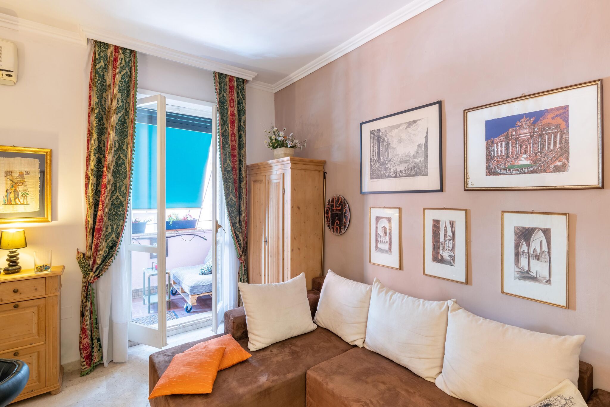 Romantisches Apartment in Roma mit Balkon/Terrasse