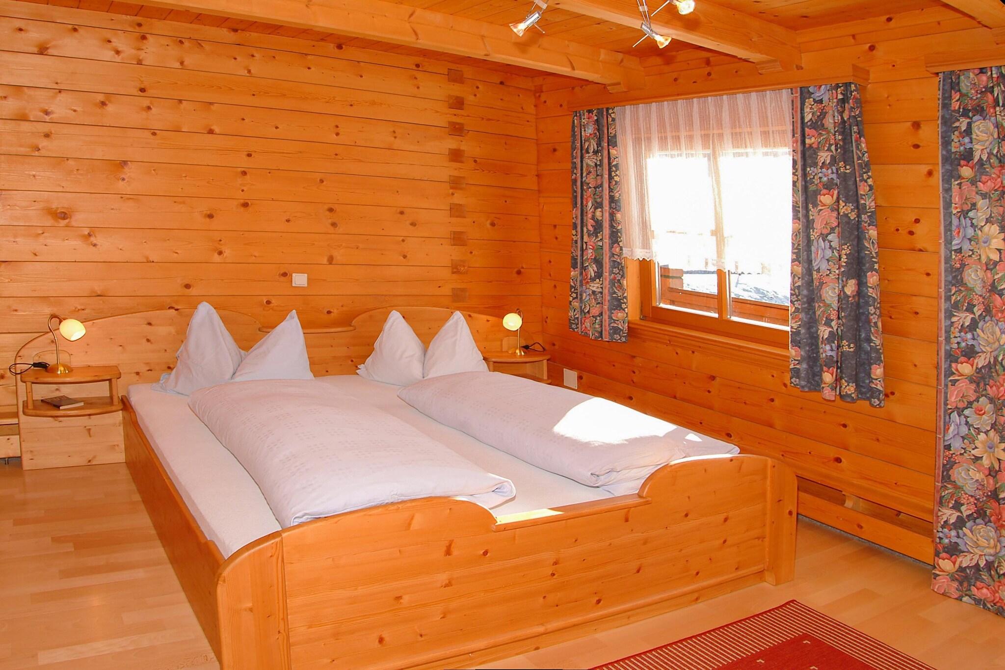 Appartment Holzblockhaus-Slaapkamer