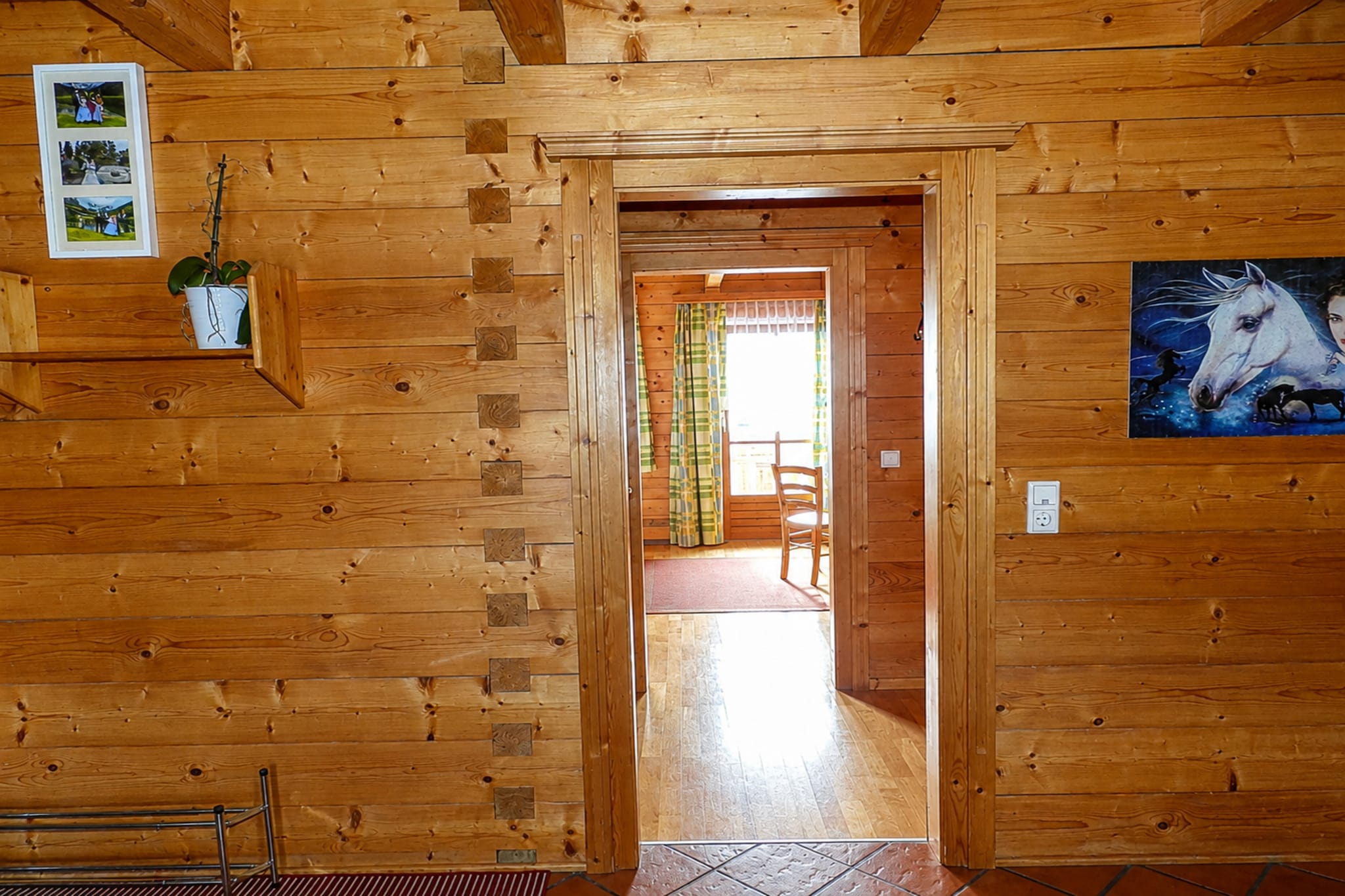 Appartment Holzblockhaus - Hal-ontvangst