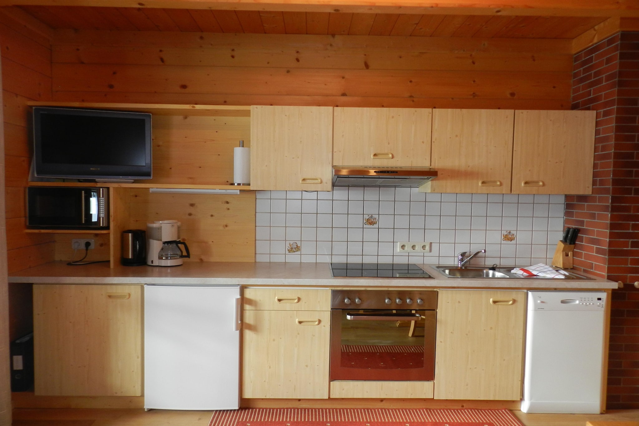 Appartment Holzblockhaus - Keuken