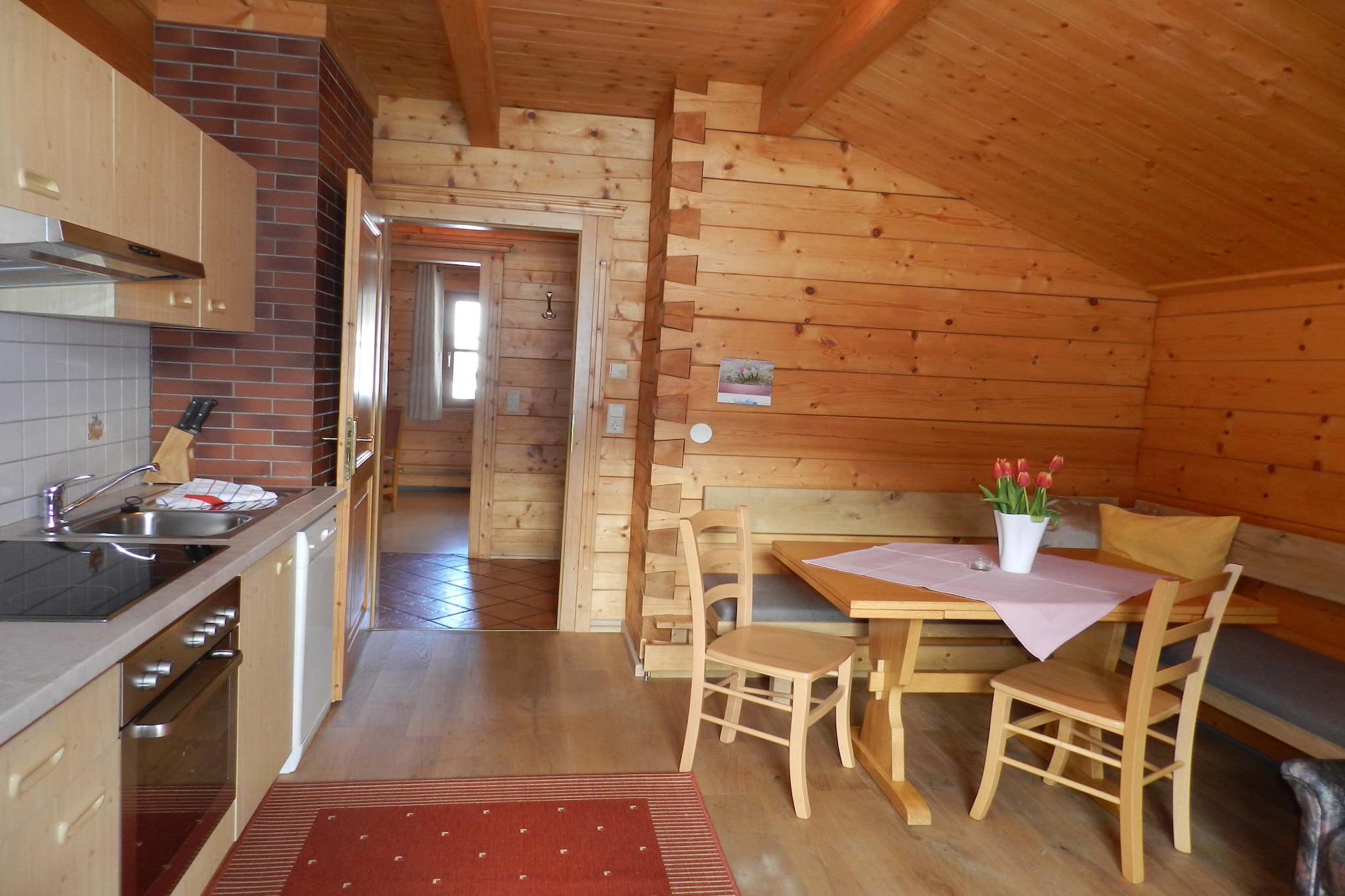 Appartment Holzblockhaus - Eetkamer