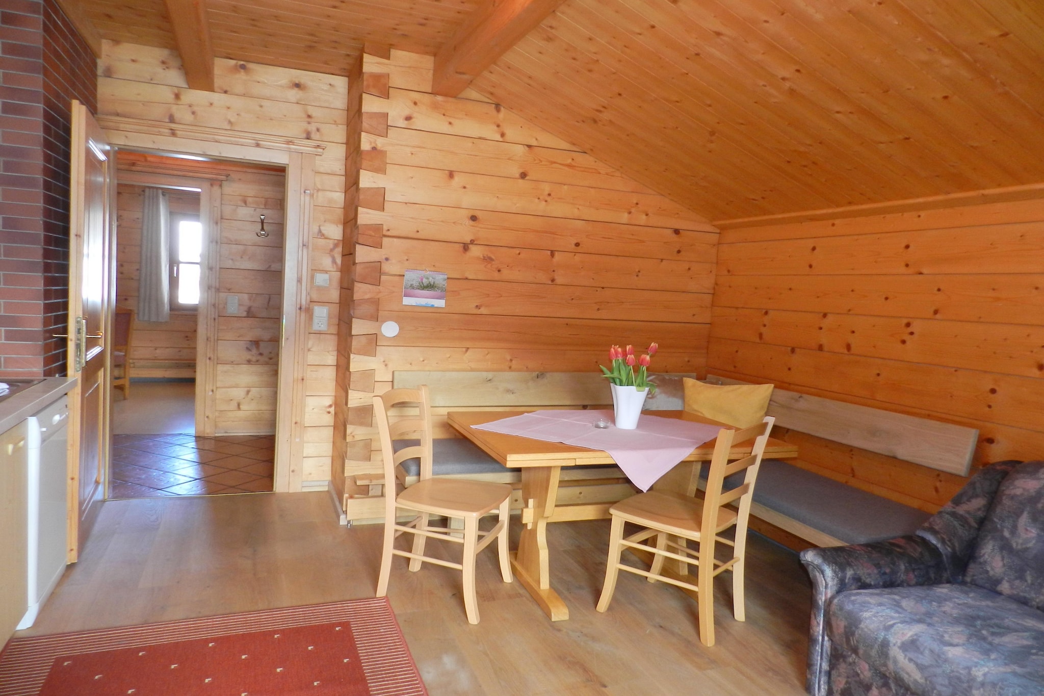 Appartment Holzblockhaus - Eetkamer