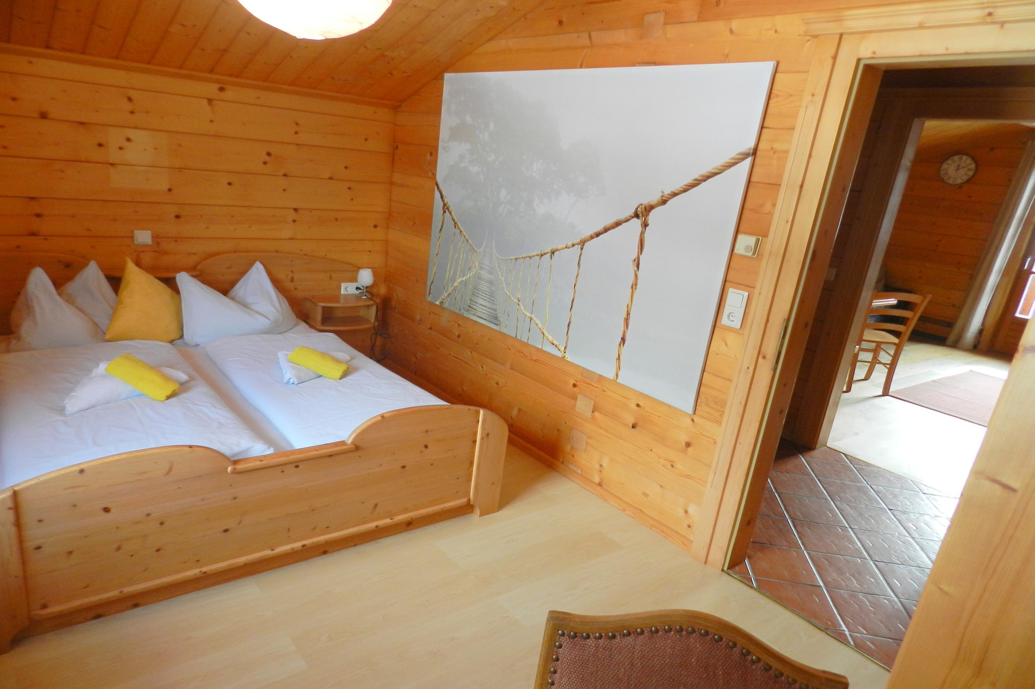 Appartment Holzblockhaus - Slaapkamer