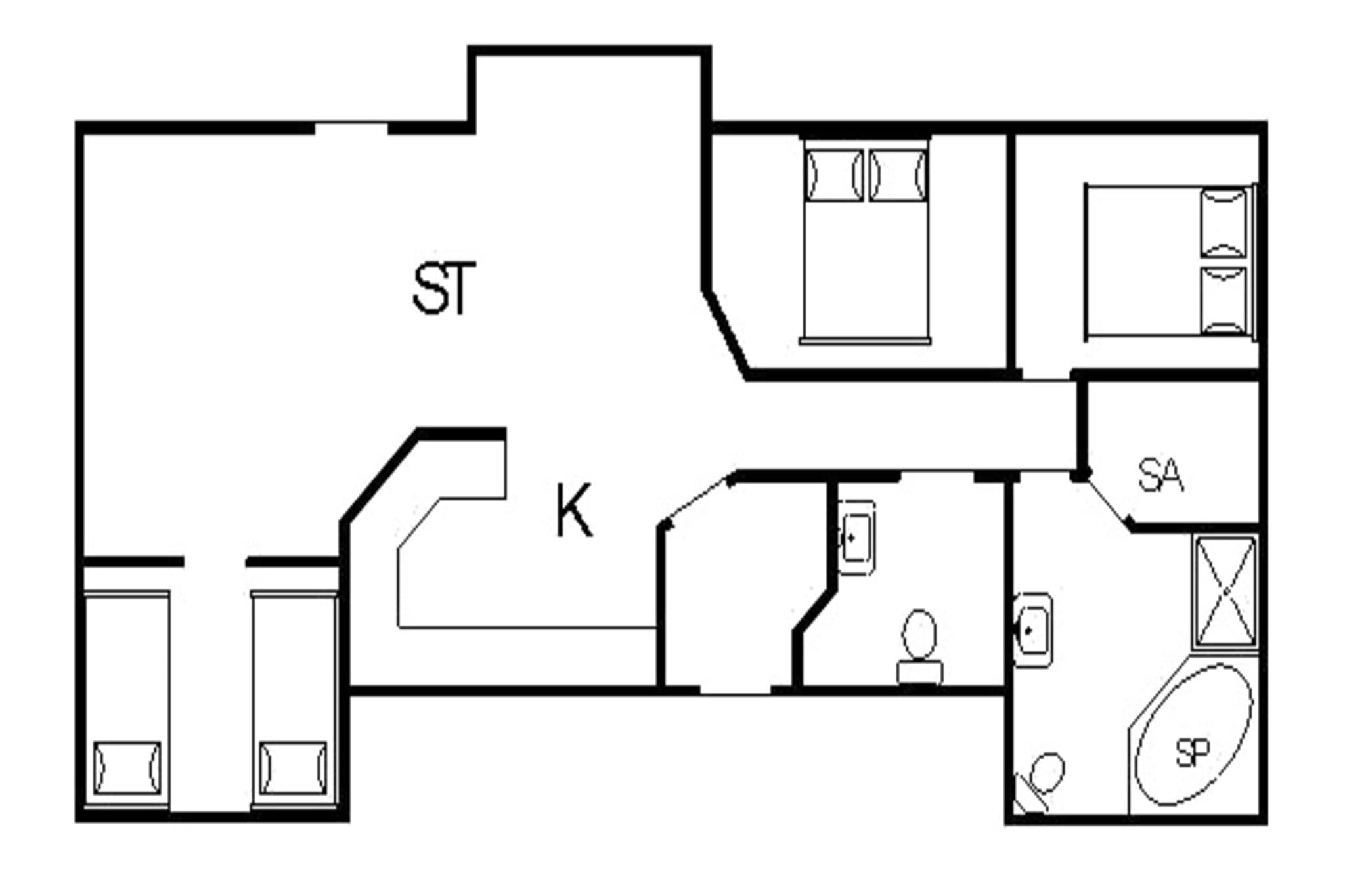 6 persoons vakantie huis in Tarm-Plattegrond