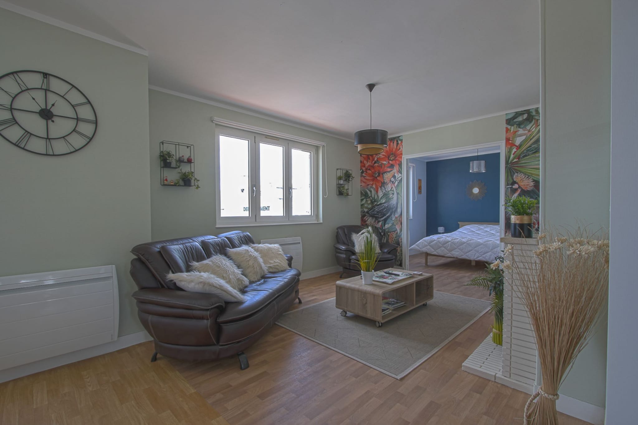 The apartment is located in Arromanches-les-Bains and is best for a small family with kids or a small group looking to explore this part of the country. There is a living room equipped with a TV and a seating area, so you can huddle together with some snacks and watch your favourite show.
 
Restaurants are within a close radius of your stay and so are the supermarkets. Liberators Museum, Normandy is only 160 m away, and close by lies the Arromanches 360 museum as well, so lovers of history may rejoice! The Mulberry Harbour is also a few hundred steps away, while the Plage Gold Beach is only 0.6 km away, while the Normandy Beach is also 3 km away, so you must pack your beach towels and swimsuits before you arrive here for a gala time by the water. Cap Manvieux is an observation deck also 3 km away and is worth stopping by. 

There is a kitchenette where food lovers can enjoy cooking.

The airport is 32 km away from the apartment.