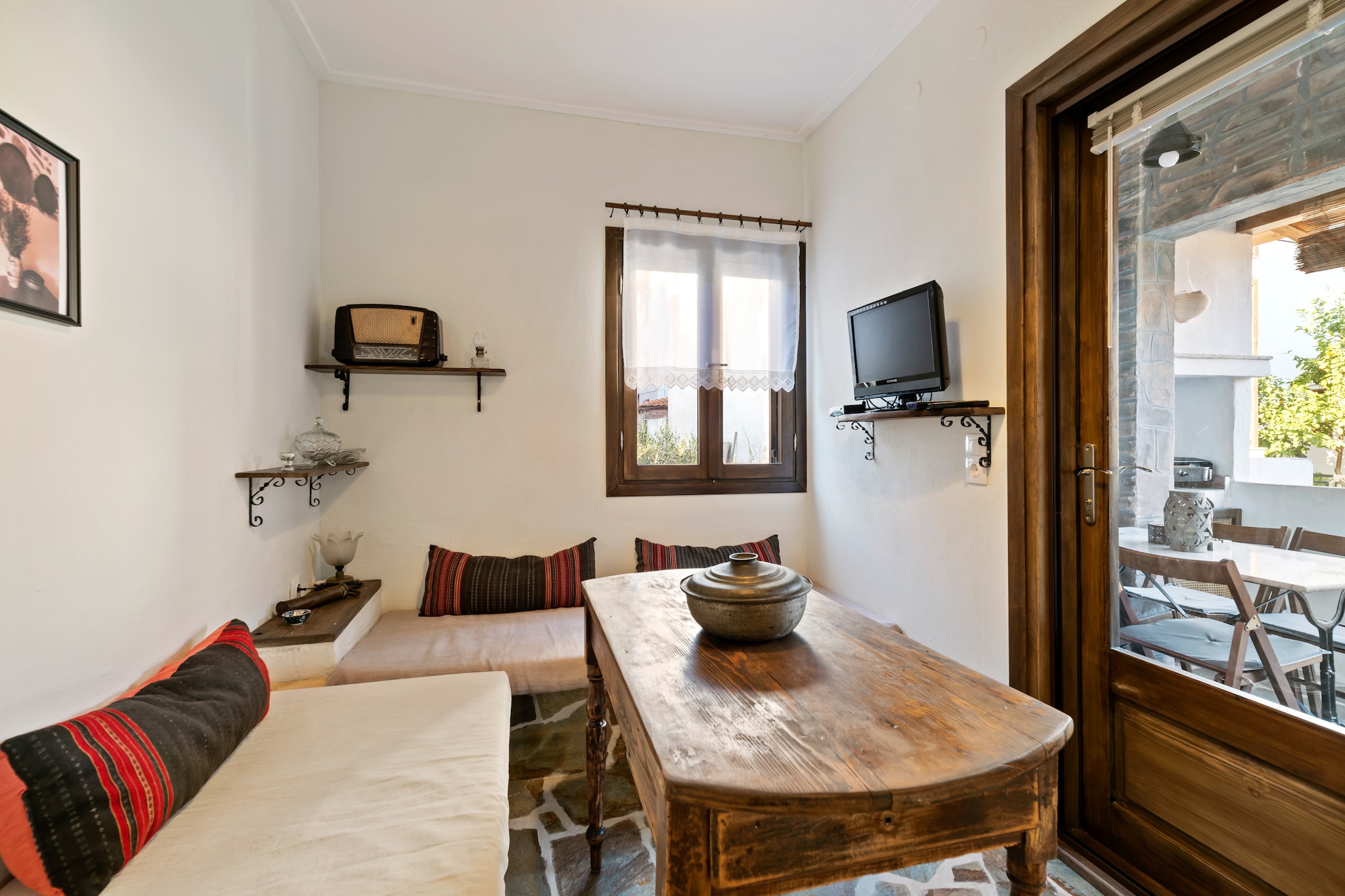 Apartment Agios Nikolaos-Woonkamer