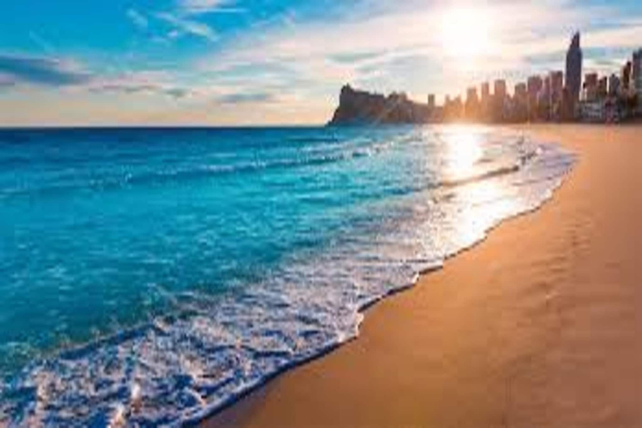 Benidorm-Gebieden zomer 1km