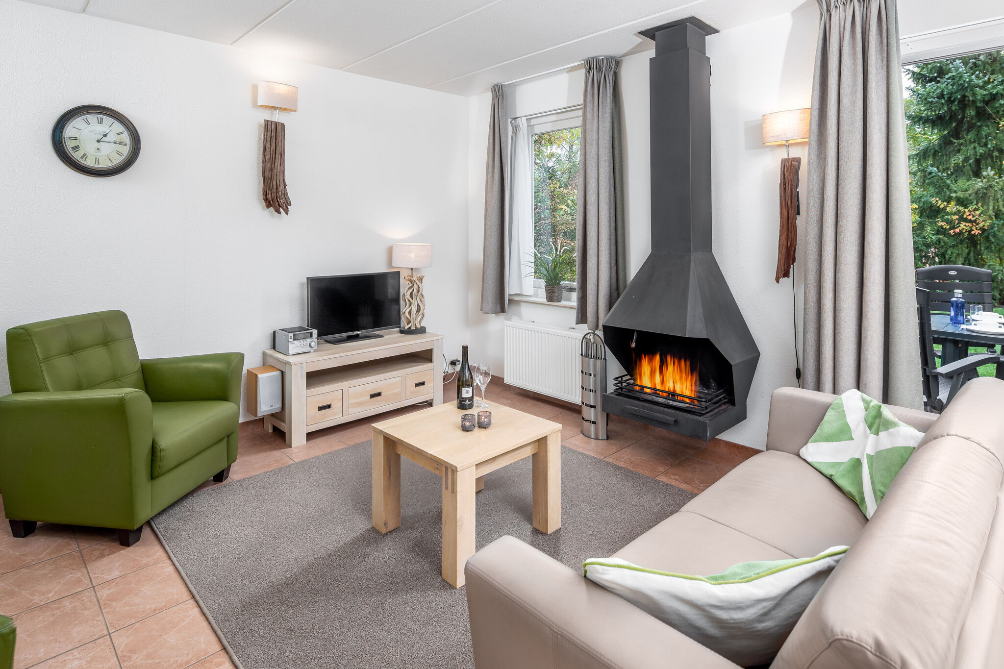 Restyled house with fire place near the Drents-Friese Wold