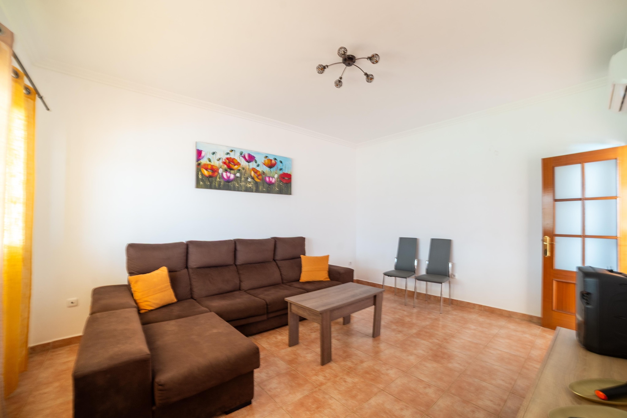 Chalet en Tuineje para 6 personas-Woonkamer