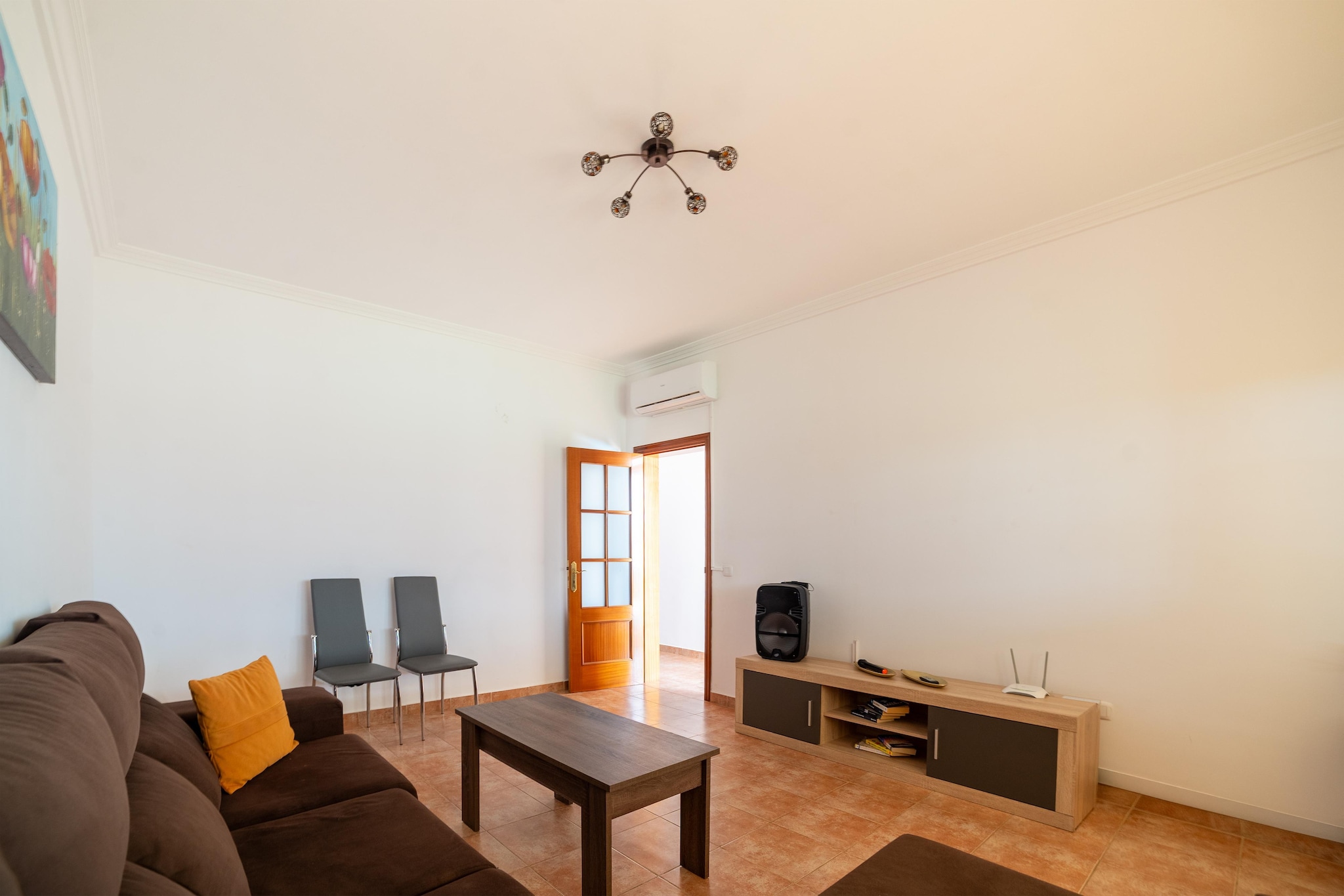 Chalet en Tuineje para 6 personas-Woonkamer