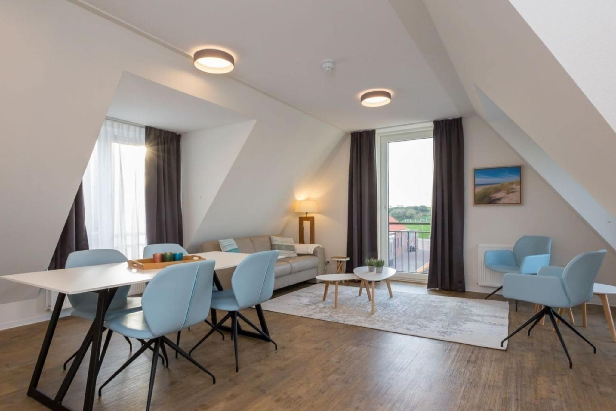 Aparthotel Zoutelande - 6 pers luxe appartement huisdier - Woonkamer