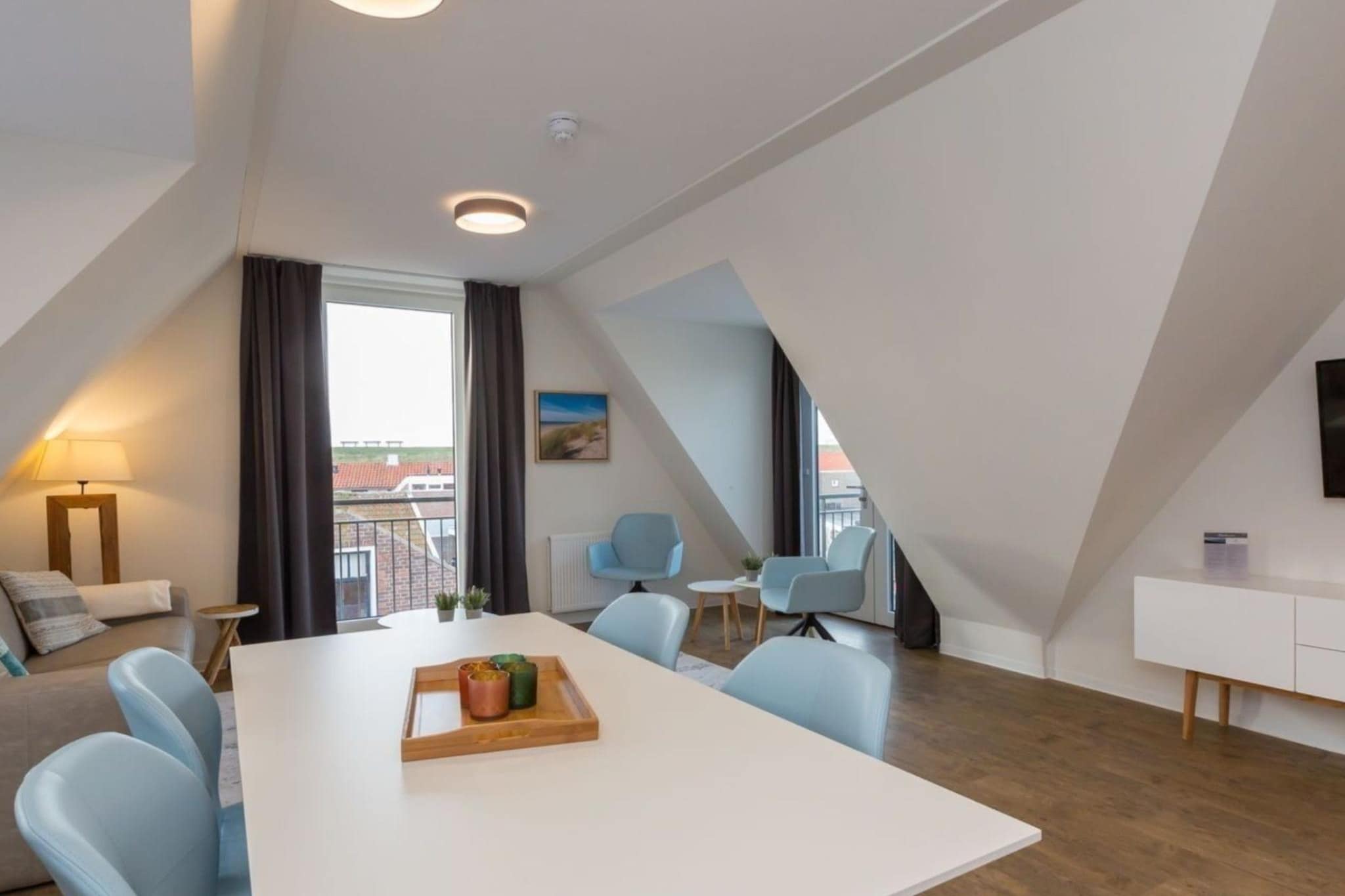 Aparthotel Zoutelande - 6 pers luxe appartement huisdier - Eetkamer