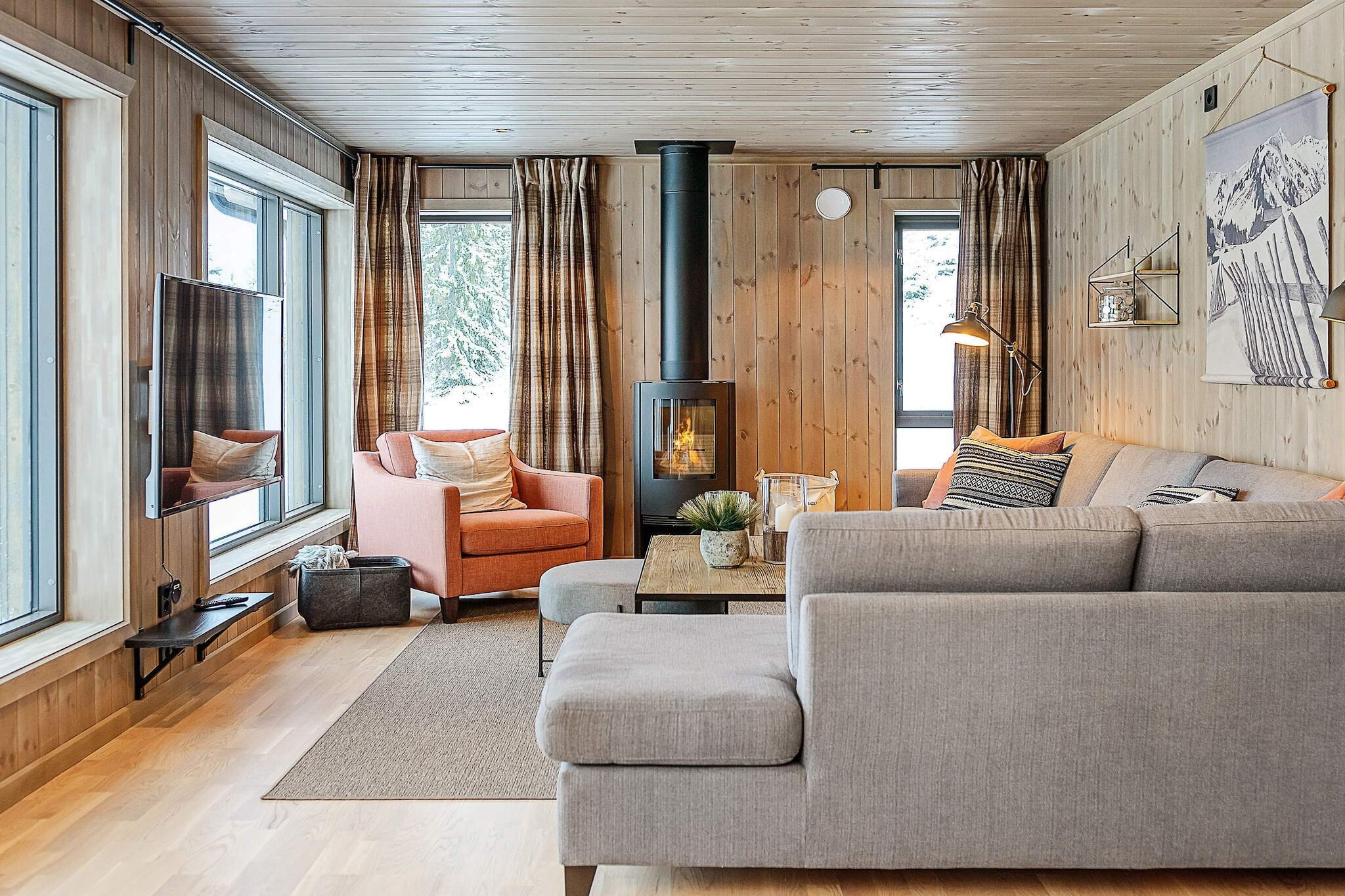 Stijlvolle Cabin Retreat in Varden-By Traum - Binnen