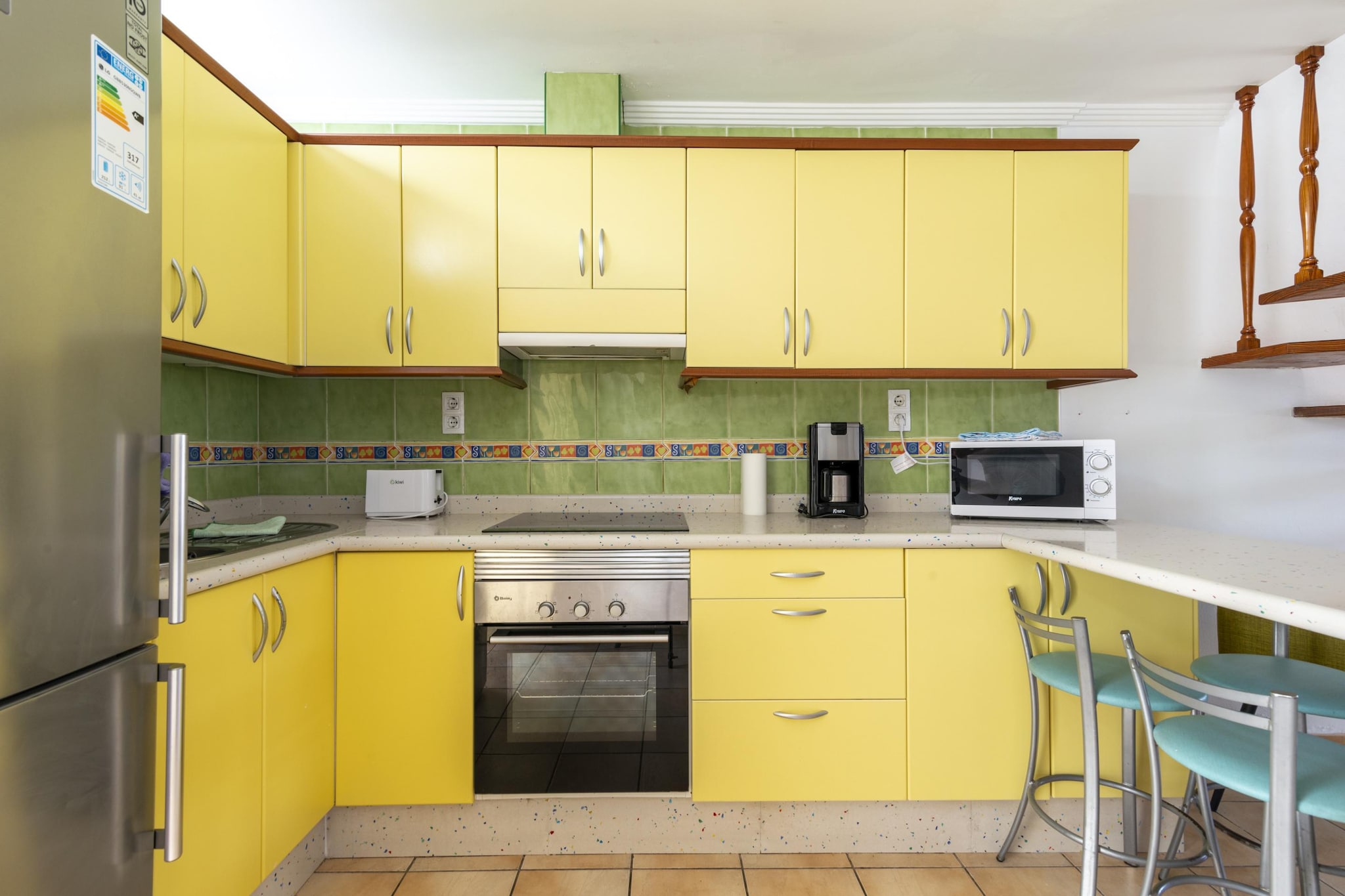 This cosy holiday home in Maspalomas has 2 bedrooms. This house, ideal for a family or a group on an adventures vacation can accommodate 4 people comfortably. The house has a swimming pool where you can make laps or have refreshing dips. The island of Gran Canaria is ideal for both water sports enthusiasts and hikers. The white sandy beaches are just 600 m away, whereas you can plan a hike to the peak of the mountain 47 km away. Get some peace in the church 750 m away and hit the ball on the golf course just 200 m away from the house. Supermarket and restaurants are available in less than 2 km from the house. You can relax on the deckchairs and get a tan after spending time in the water of the swimming pool. In hot summer days, you can stay comfy inside the house thanks to the air-conditioning and to keep your car safe you can use the parking available for the guest. The Gran Canaria Airport is 28.2 km from this place.