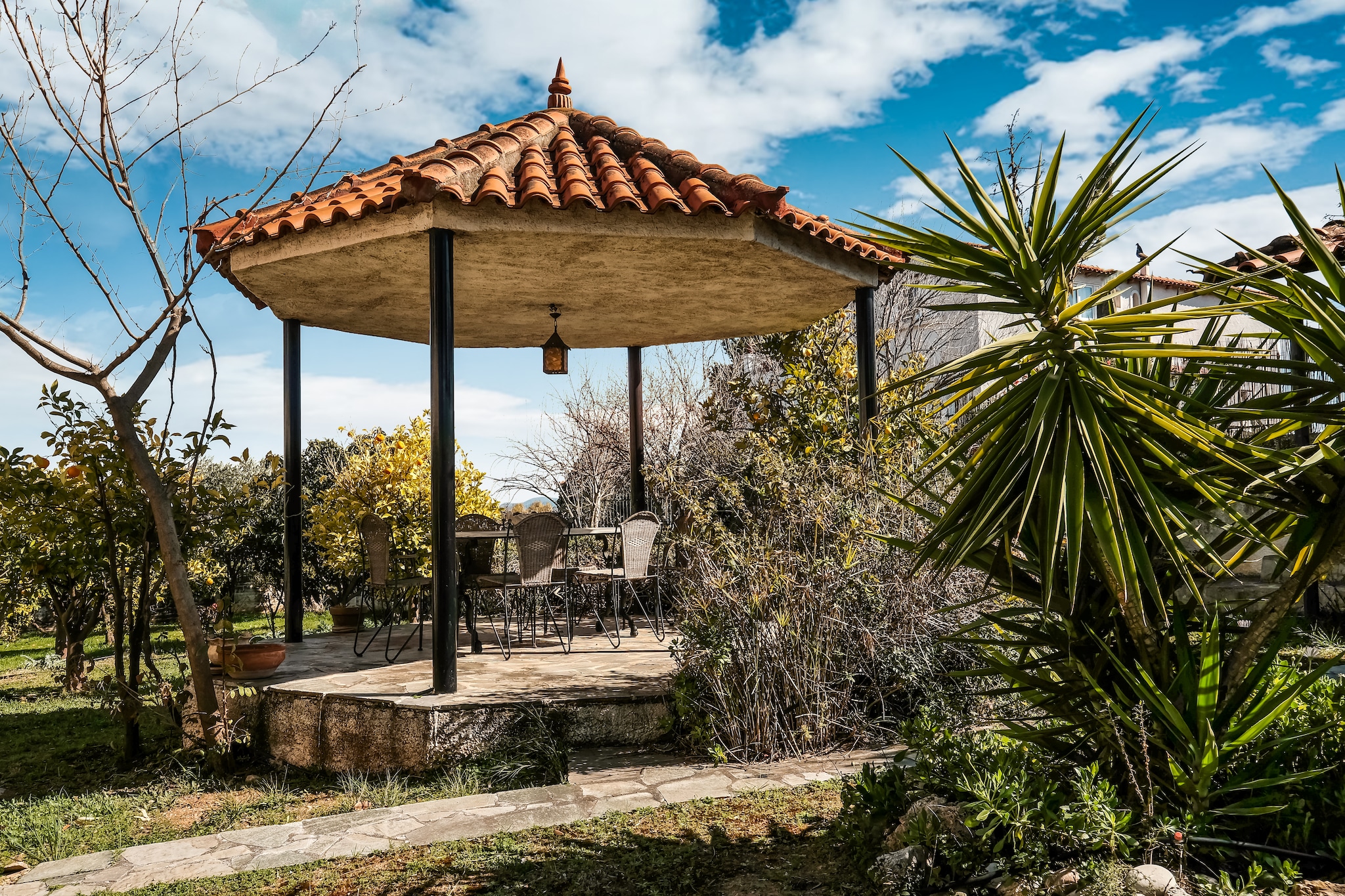 Holiday villa with sea view in Paralia Avlidas