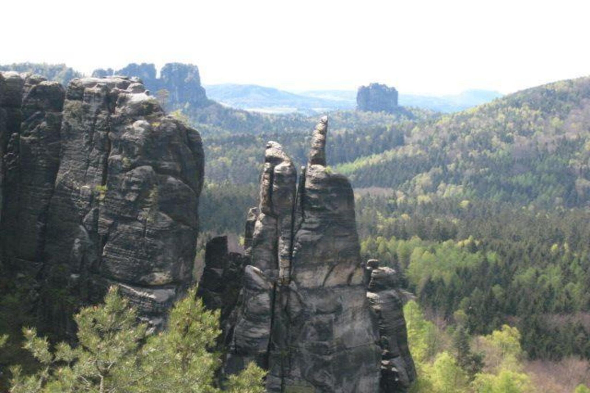 Im Elbsandsteingebirge-Gebieden zomer 5km