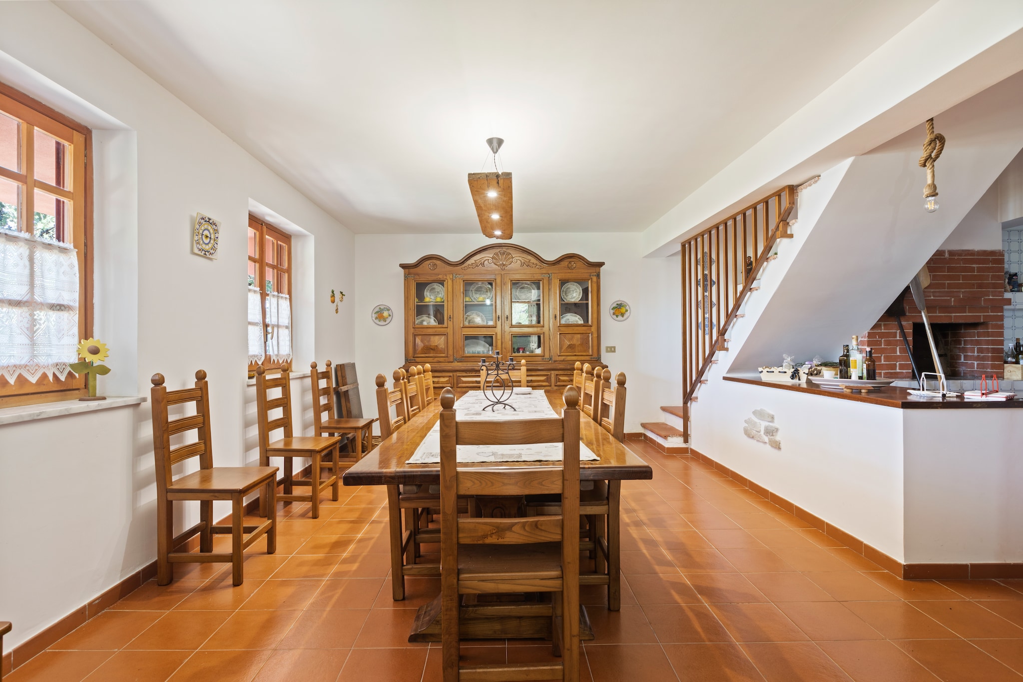 An optional utilities and service fee of EUR 100,00 will be charged before your arrival. Details are given below.<br> Elegant villa in Carini, not far from Palermo and in the heart of nature overlooking the sea and the mountains. In a 4000 square meter garden of succulent plants, pines, aromatic herbs and fruit trees at the foot of the mountain, families with or without children can spend beautiful summer stays. Just 3 km from the nearest town and 12 km from the sea and a shopping center, the villa enjoys a breathtaking view of the Gulf of Carini. The Villa is located in the countryside, in a very picturesque and peaceful place. For those who want to visit the splendid city of Palermo, reach it in approx. 45 minutes by car. The villa is huge and consists of 3 bedrooms including 2 with sea view terraces, 3 bathrooms, a large living room with fireplace and library area, a spacious dining room and a tiled kitchen with wood oven. Particular are the nice "carnotzet" or complete cellar and the wood oven to make beautiful pizzas. There is also a corner with outdoor games for children. <br><b> Optional Utilities & Service Package </b><br><b> An optional utilities and service package of EUR 100,00 </b> can be selected prior to your arrival. You will receive a separate communication with the payment link should you wish to include it.<br>This package ensures a seamless stay and conveniently covers services such as final cleaning, utility consumption, service support, and protection against minor damages or incidental costs during your stay.<br>Guests who prefer may manage these services independently, provided the property is returned in good order at check-out.