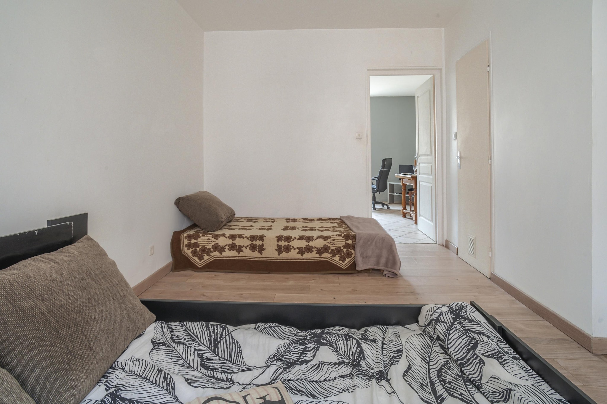 Komfortables Apartment in Belfort mit Terrasse-Schlafzimmer