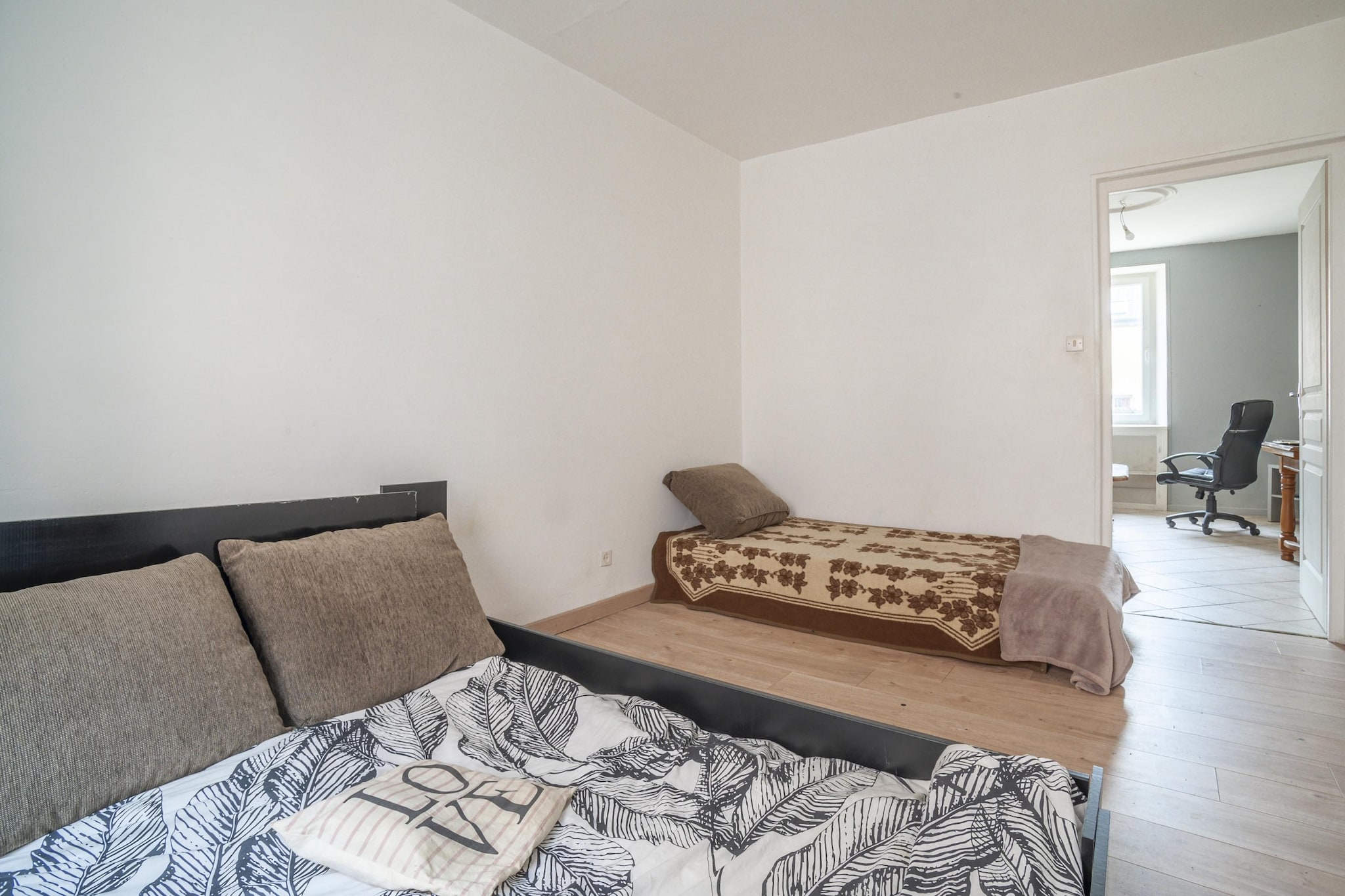 Komfortables Apartment in Belfort mit Terrasse-Schlafzimmer