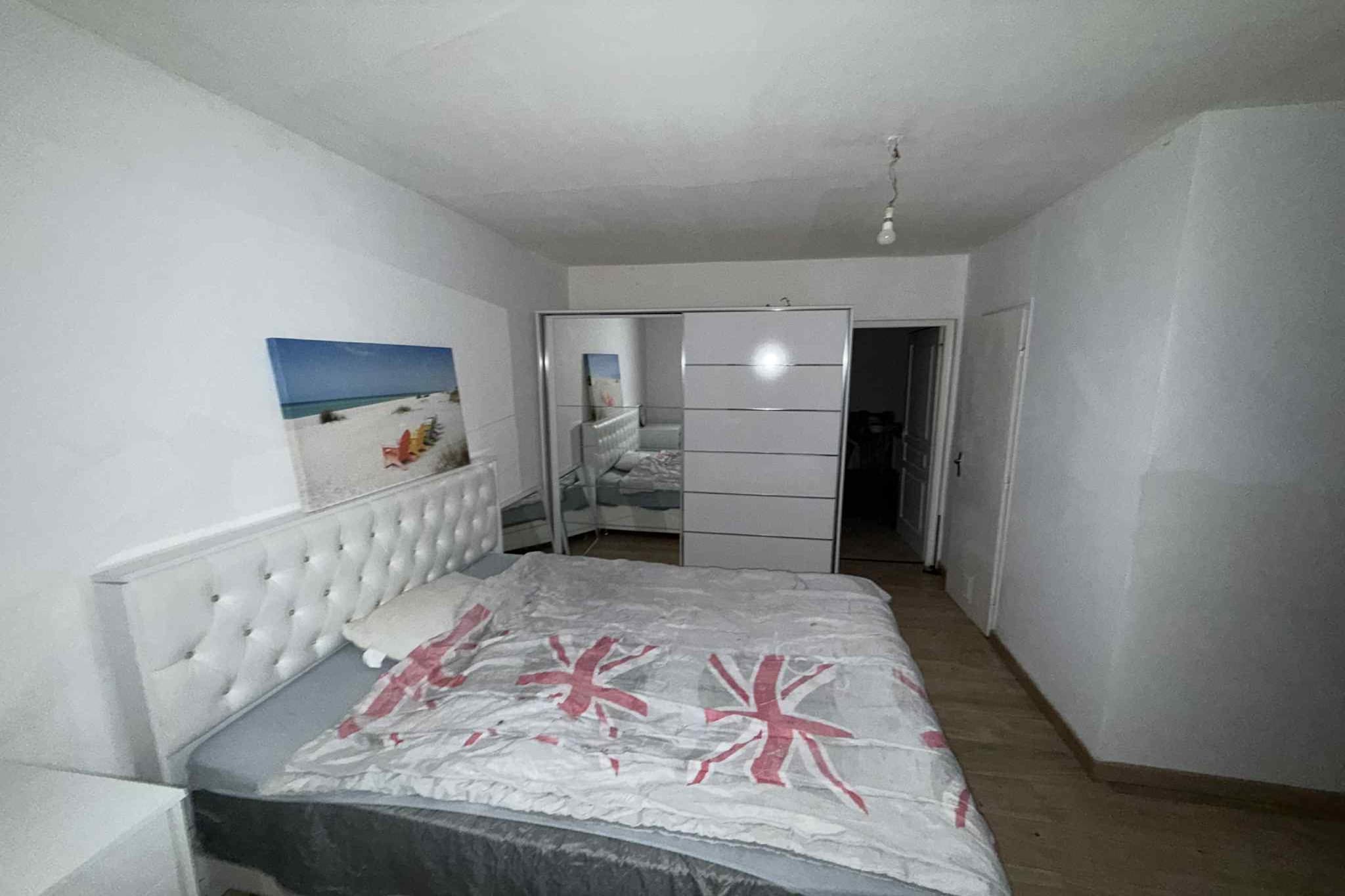 Komfortables Apartment in Belfort mit Terrasse-Schlafzimmer