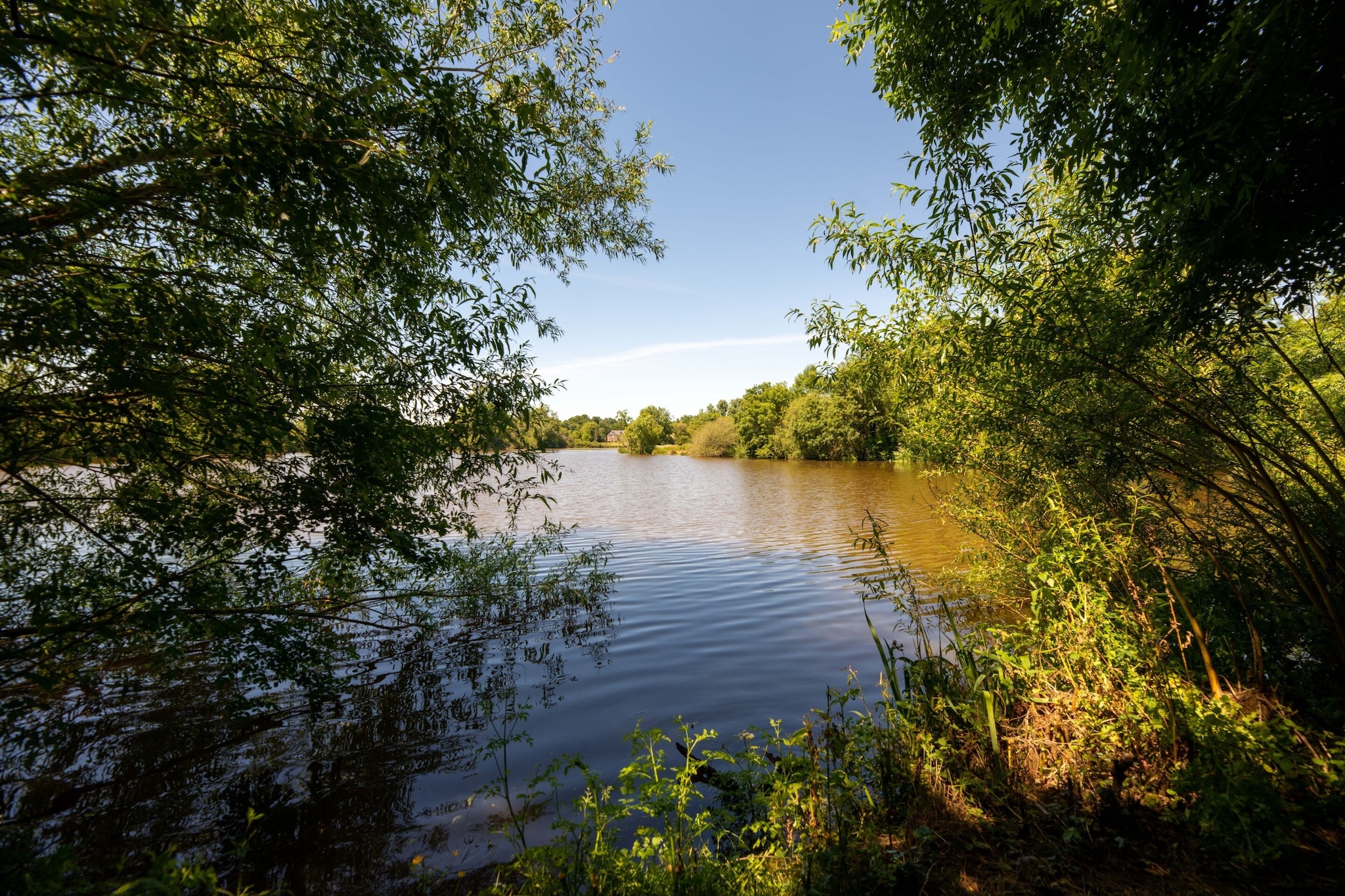 Ancien moulin à eau rénové au bord d'un étang privé-Gebiete Sommer 5 km