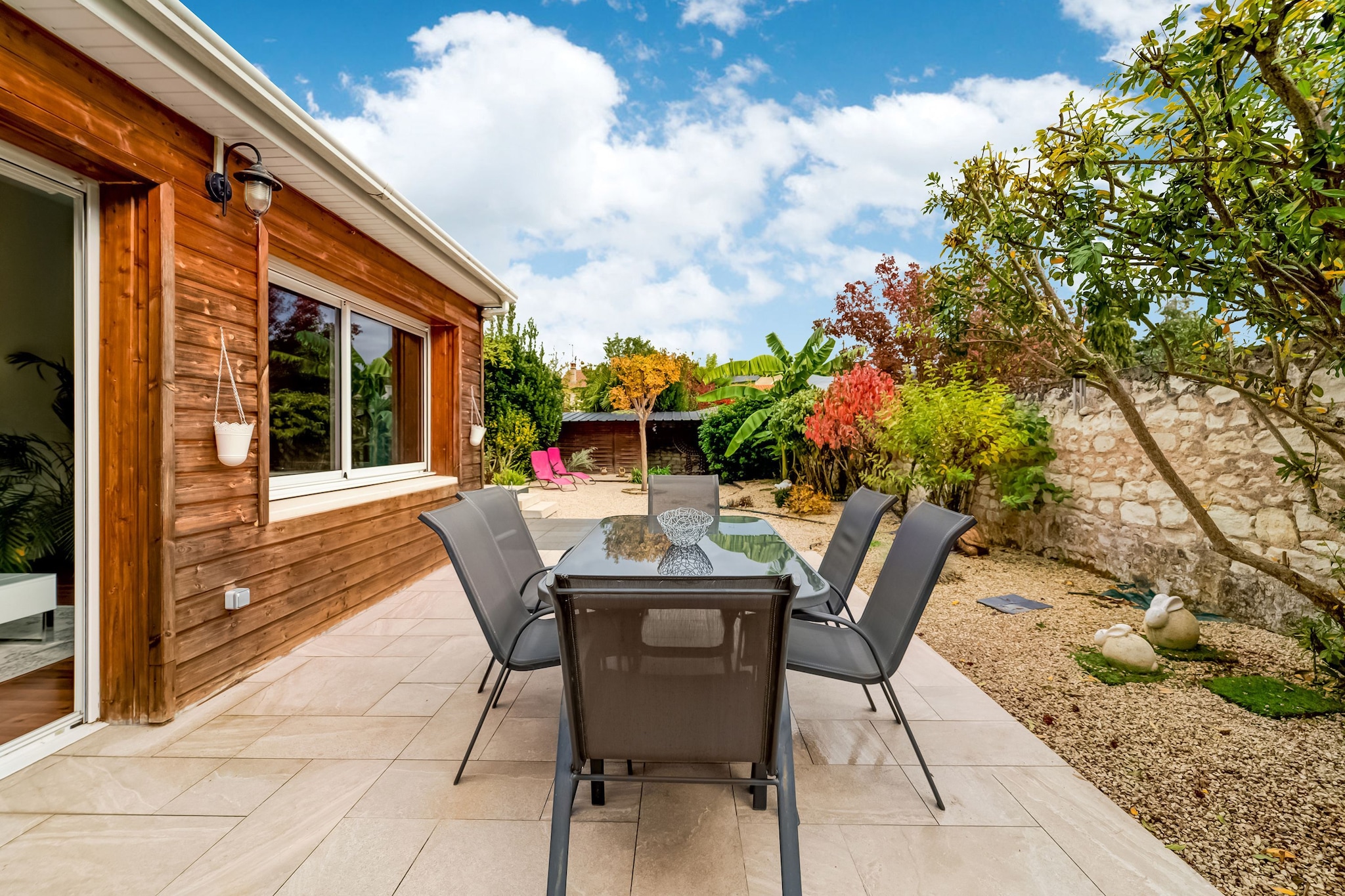 This charming holiday home in Châtellerault is the perfect place for a stay with family or friends. A total of 6 people can stay in its 2 bedrooms comfortably. In the garden you will find well-equipped furniture, deckchairs and parasols are available so that you can enjoy every ray of sunshine and all without being overlooked. 
The central location of the home allows you to visit the centre for shopping and forest for taking natural walks easily. For the sports lover, there are a tennis court, golf course, and many tourist attractions like Pont Henri IV, Maison Descartes, Théâtre Blossac etc. The lake beach and river are also closeby, so perfect for day picnics.
The house owner has decorated this place with utmost care and love. On the ground floor you will find a very bright living room with television overlooking the garden, a dining room, a pretty fully equipped kitchen. The exterior of the house is just as well maintained as the interior.
The nearest train station is 600 m away.
About Belvilla
When you stay in a Belvilla home, you can rest assured of a unique holiday home in ideal surroundings at an attractive price. The portfolio of accommodations consists of more than 40,000-holiday homes in 20 European countries. Interested in a weekend getaway, a summer or winter sports holiday or simply a short break? Do you prefer the coast, the countryside or the mountains? Whatever your preference, there is a Belvilla home to meet your needs, from a cosy gîte for two to a castle big enough for the entire family, from an apartment in the heart of Rome to a cabin in the middle of nowhere, from a simple tree house to a luxury dream villa and from close to home to the other side of Europe.
A Belvilla home gives you the freedom to enjoy breakfast in your pyjamas or continue a good conversation into the morning hours without having to worry about the bar's closing time. Prepare gourmet meals with fresh local ingredients in your own kitchen and take advantage of having your own swimming pool to do as many cannonballs as you want! In other words, you can enjoy complete privacy in your home away from home.