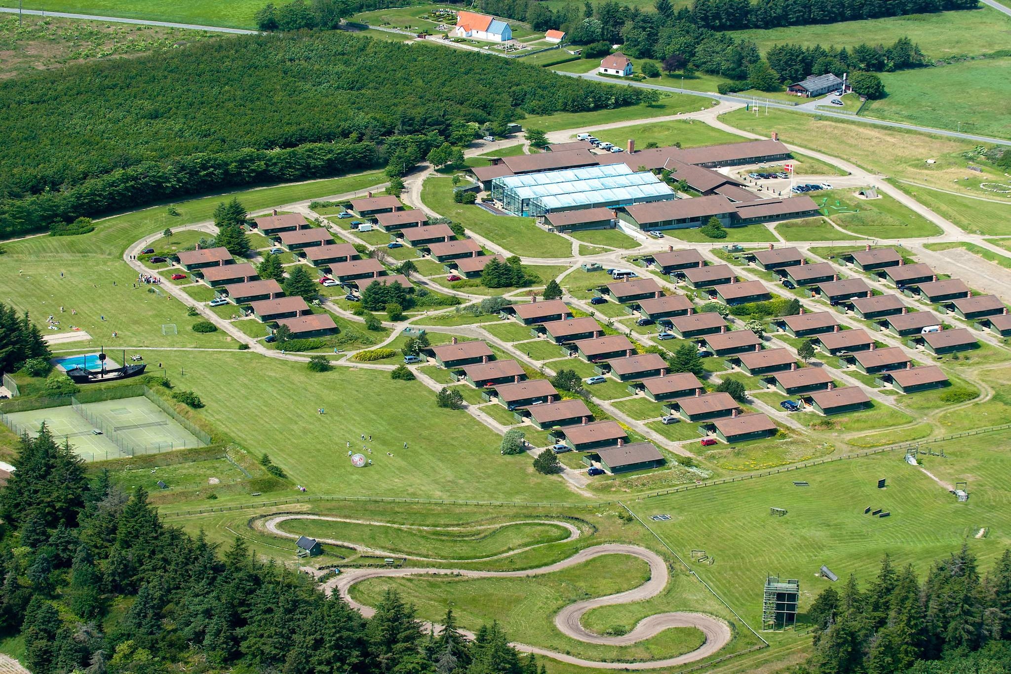 6 Personen Ferienhaus auf einem Ferienpark Hanstholm-Außenbereich