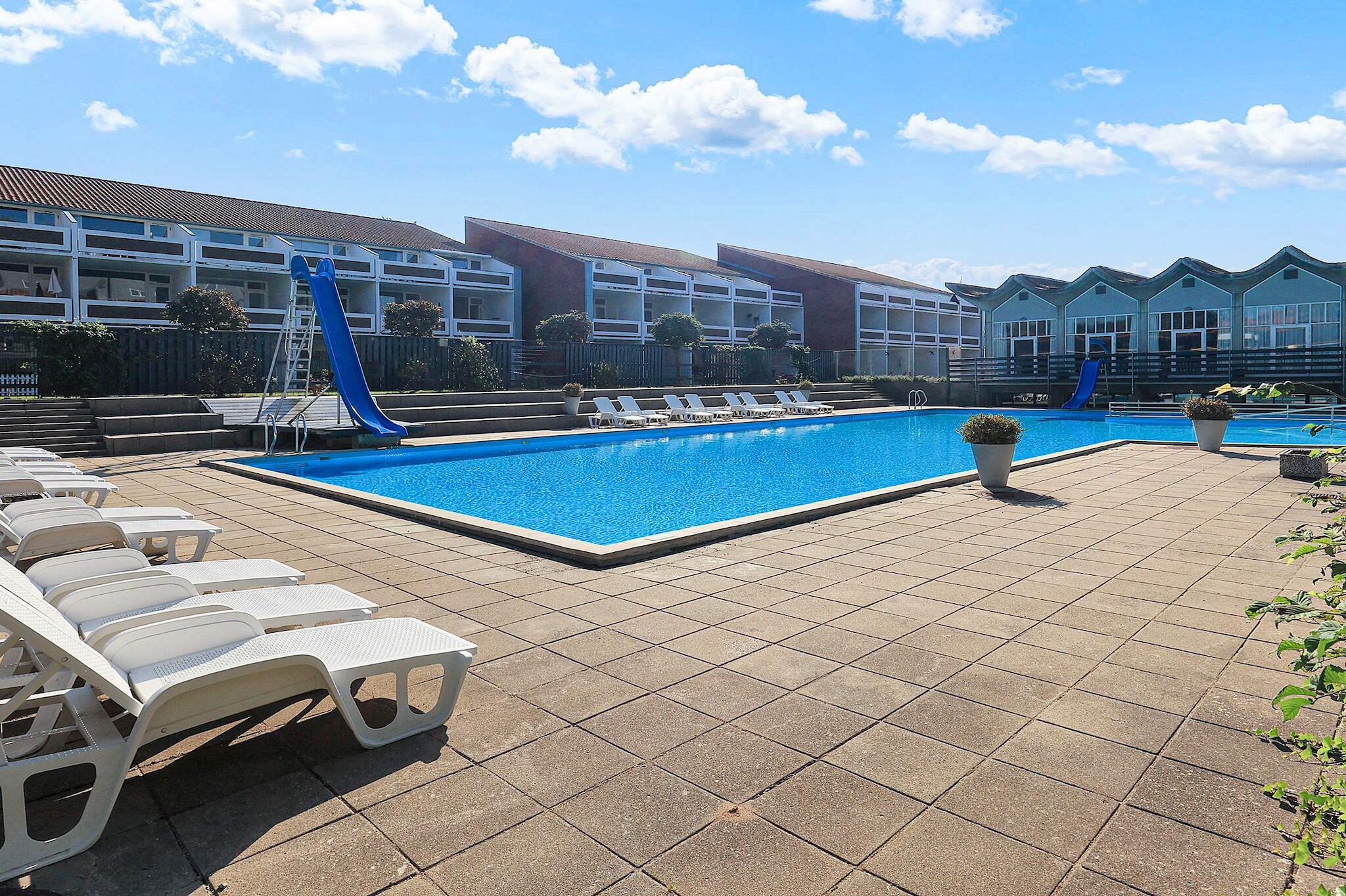 Maison de vacances pour 4 dans un parc de vacances a Faaborg-Piscine