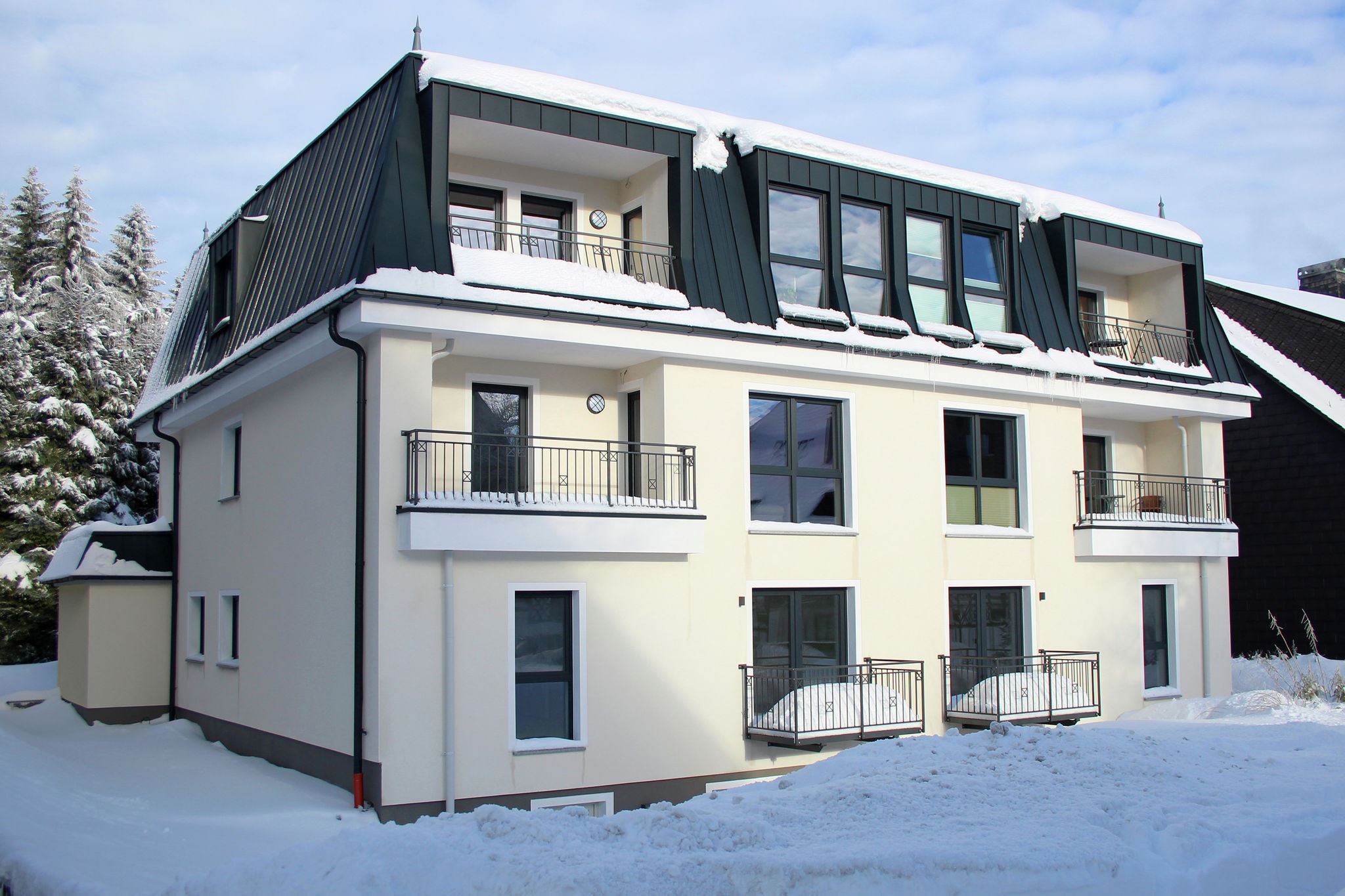 Sfeervol appartement in Winterberg met een balkon