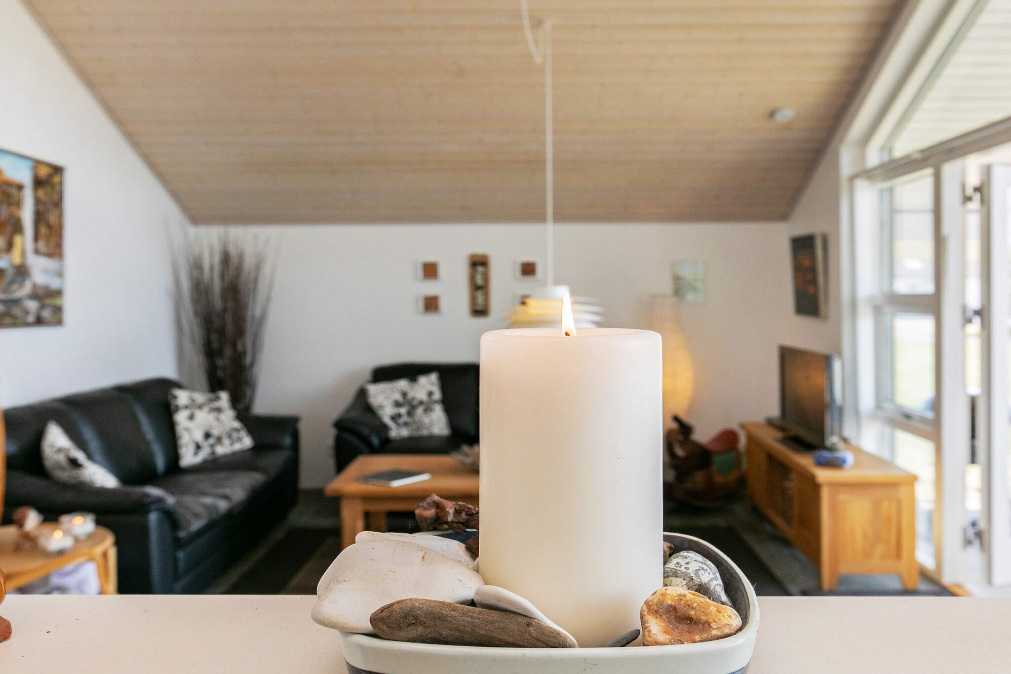 Maison de vacances pour 6 a Brovst - Intérieur