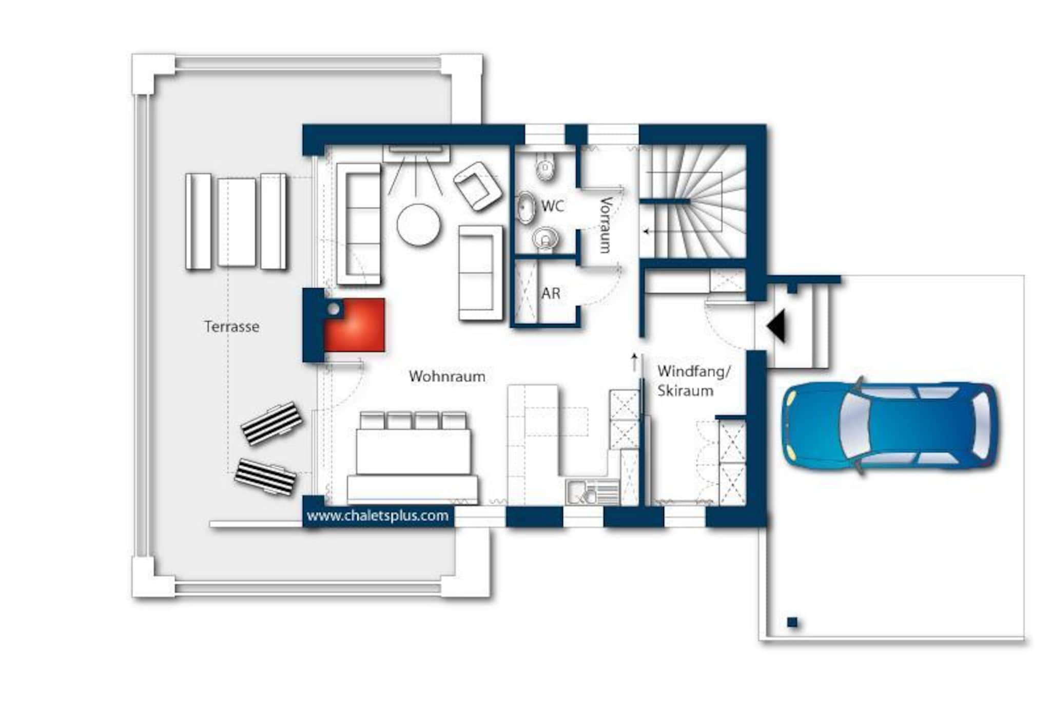 Nationalpark Chalet Gamsmutter-Floor plan