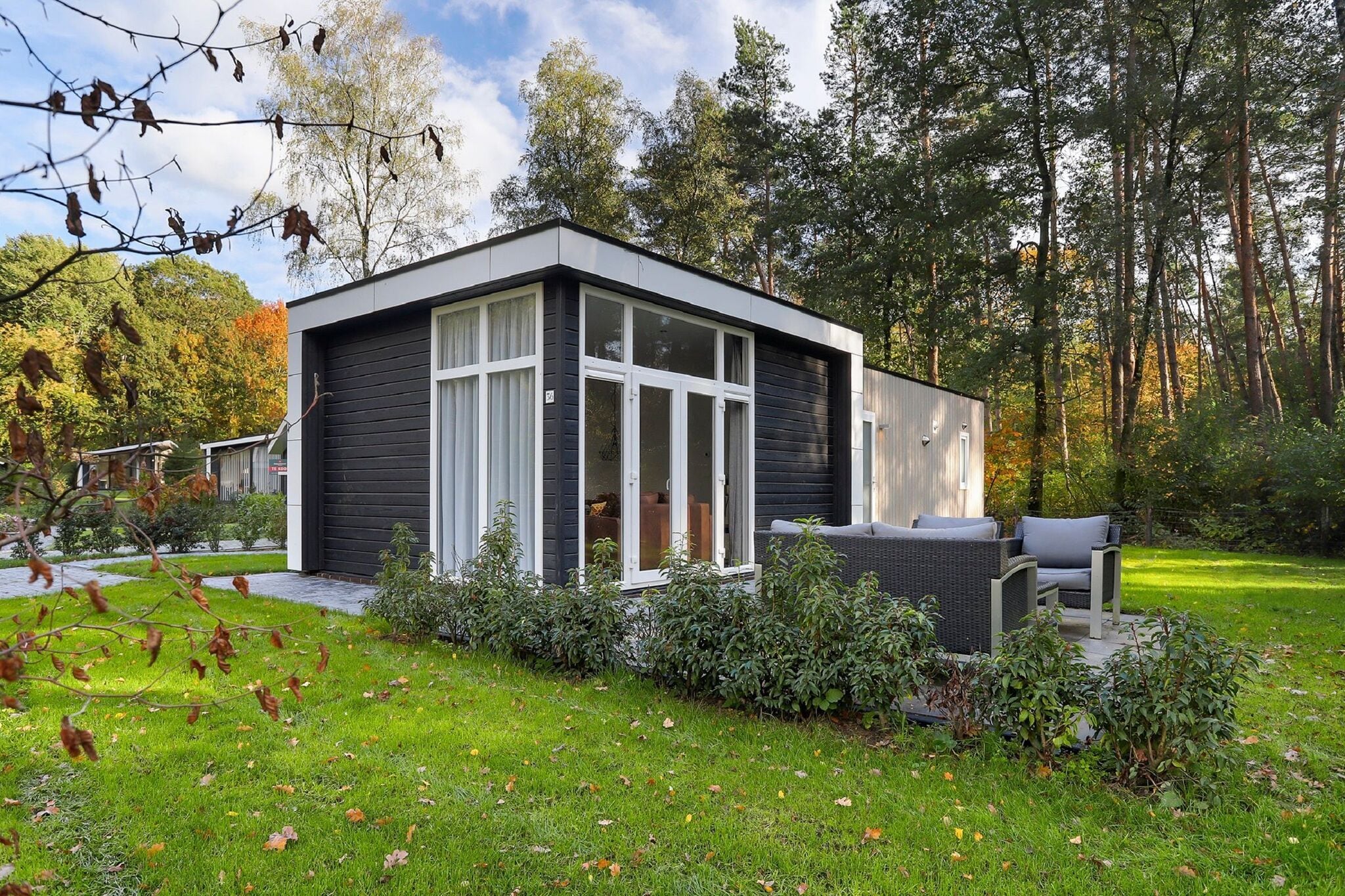 Modern holiday home at the edge of the forest