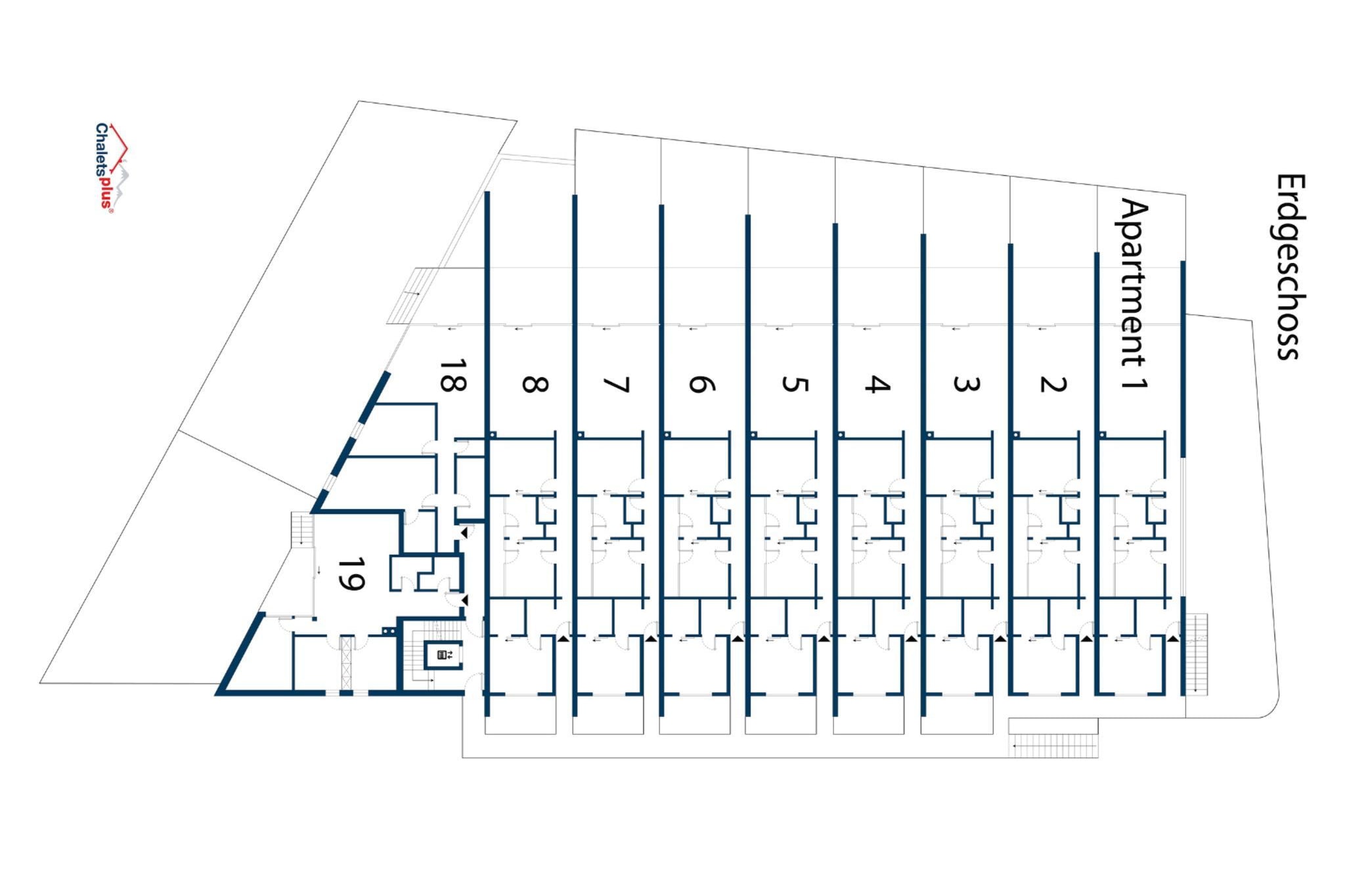 Wildkogel Appartement C - Plattegrond