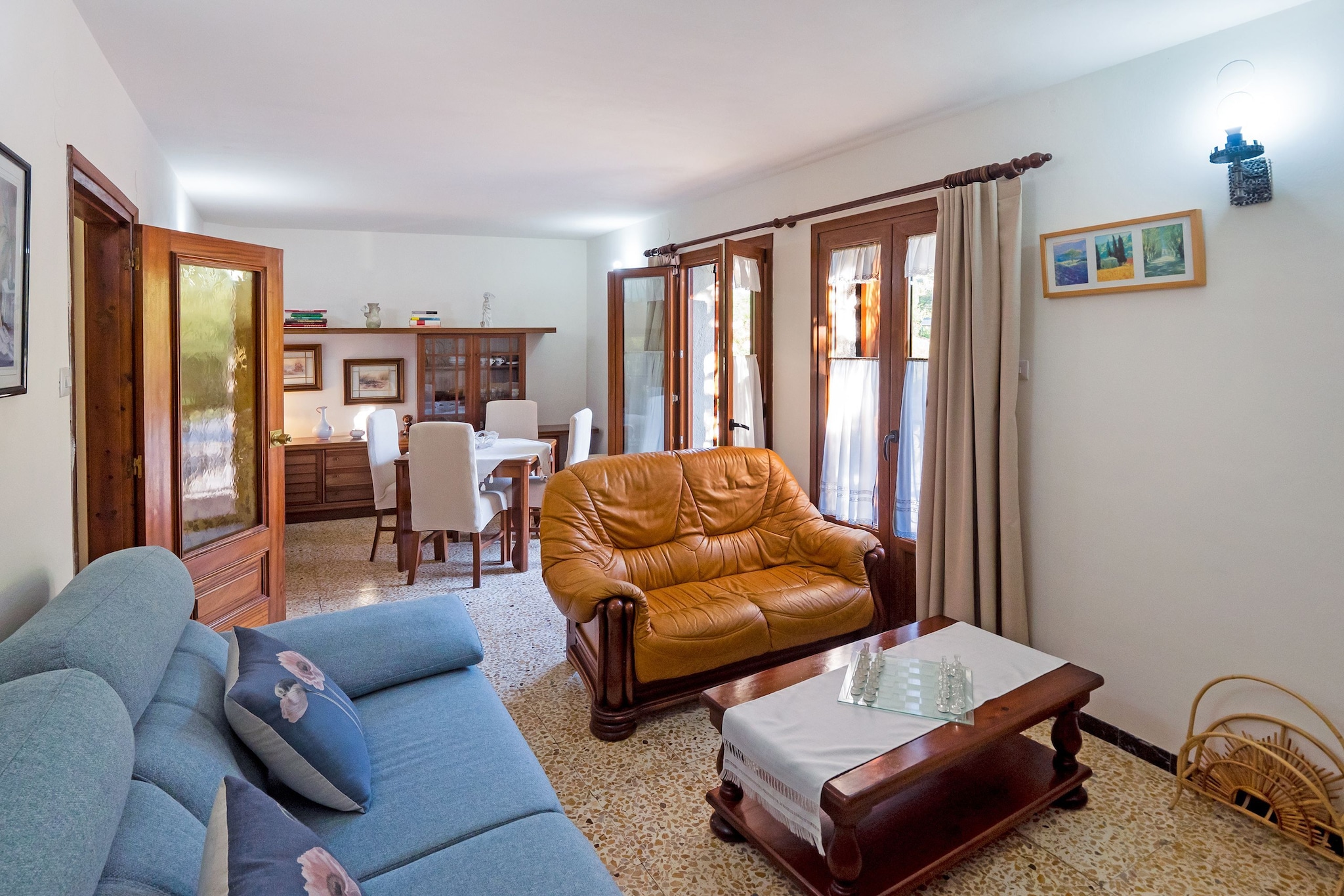 Mountain View Escape
This charming apartment in Boí offers stunning views of the Pyrenees from its private balcony. With 2 bedrooms accommodating up to 4 guests, it's ideal for couples or a small family seeking a peaceful mountain retreat. Tasteful décor and a cozy living area with TV make relaxing indoors a delight after a day outdoors. The air-conditioning ensures a comfortable stay, while the fully equipped kitchen allows you to prepare your favorite meals. Skiing and Adventure
Located just 300 meters from El Tossal ski rental and close to the Boí Taüll ski slopes, this apartment is perfect for winter sports enthusiasts. Explore Aigüestortes National Park for hiking and scenic views, or visit the historic Church of Sant Climent de Taüll just 1 km away. A nearby supermarket makes it easy to pick up daily essentials. For more activities, try local bike rentals or a fun round at Mini Golf, only 4.8 km from the apartment. Local Flavors Nearby
Discover regional cuisine at restaurants like La Cabaña (170 m) and Ca La Pepa (230 m). Whether you're enjoying tapas after skiing or a warm meal after a day of exploring, dining options are close at hand. The combination of mountain serenity, adventure opportunities, and easy access to local flavors makes this apartment a comfortable and memorable base for your Pyrenees getaway.