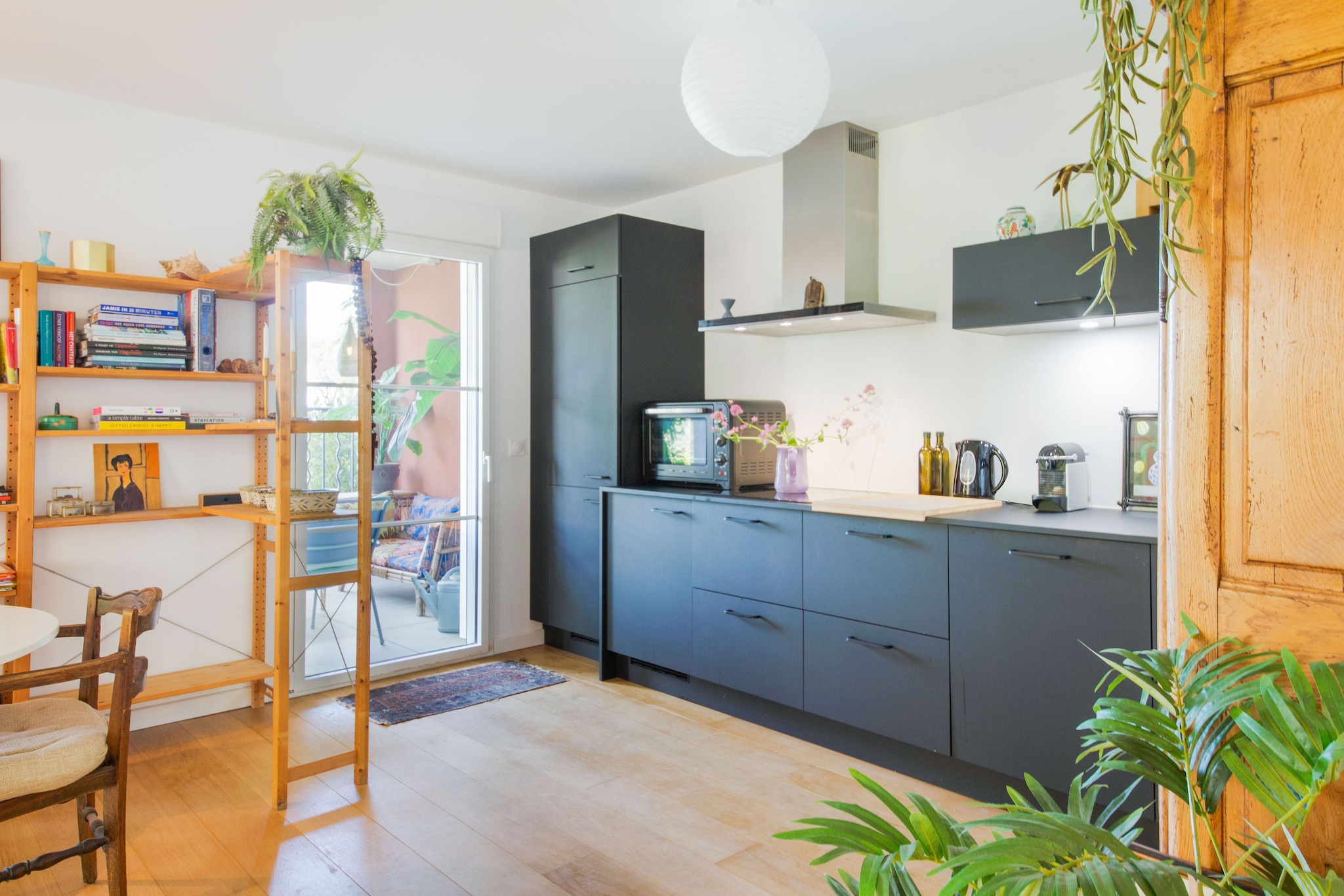 Ground floor: (open kitchen(electric kettle, cooker, coffee machine, oven, microwave, dishwasher, fridge-freezer), Living/diningroom(TV, dining table, seating area, balcony or terrace), bedroom(double bed), bedroom(single folding bed, bunk bed), bathroom(shower, washbasin, toilet), toilet(washbasin, toilet, washing machine), hall)\n\nair conditioning, terrace, garden, garden furniture, parking, swimming pool(shared with other guests, fenced), boules court(shared with other guests)