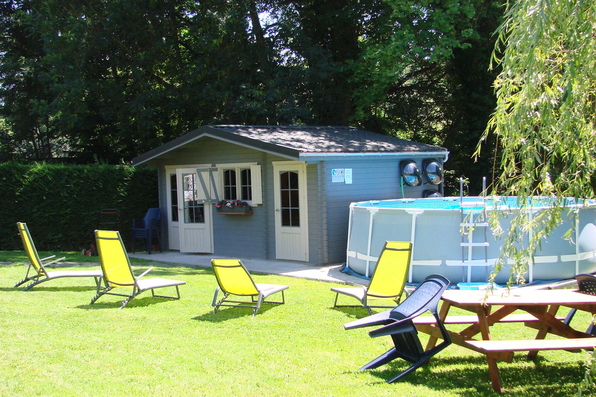 Lovely holiday home in the green Ardens with roofed terrace and garden