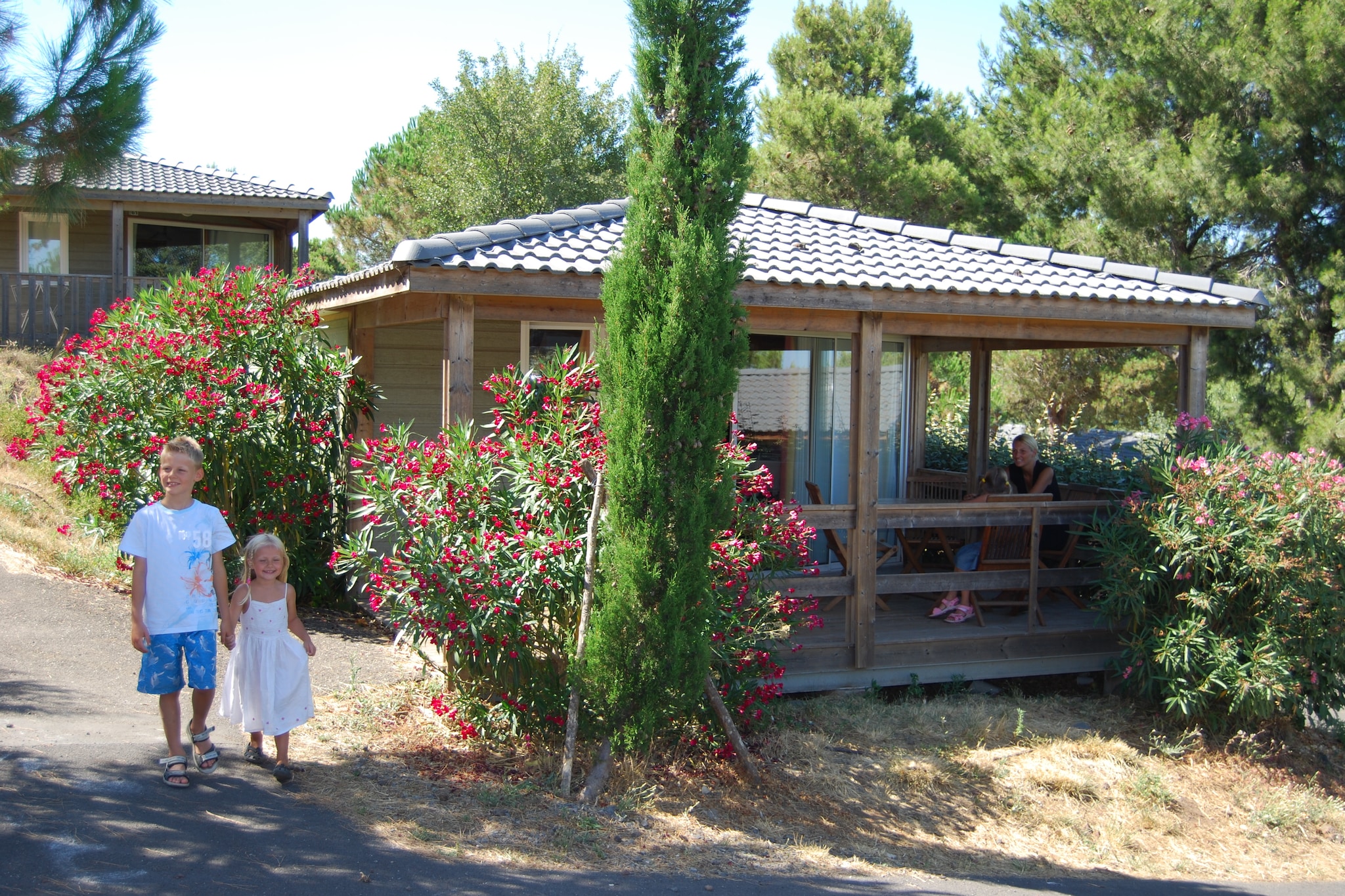 Vrijstaande cottage met airco in Agde nabij het strand