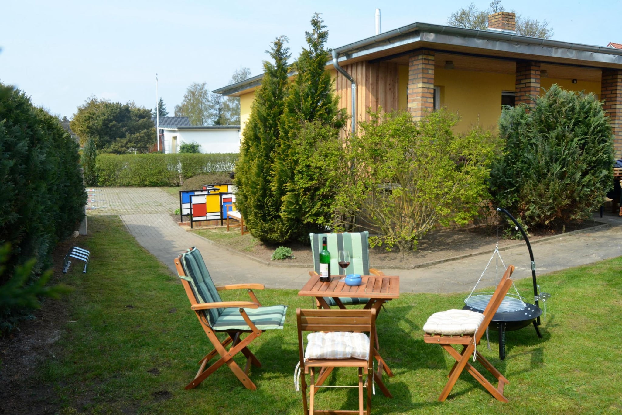 Inselhaus Vincent auf der Insel Poel-Tuinen zomer