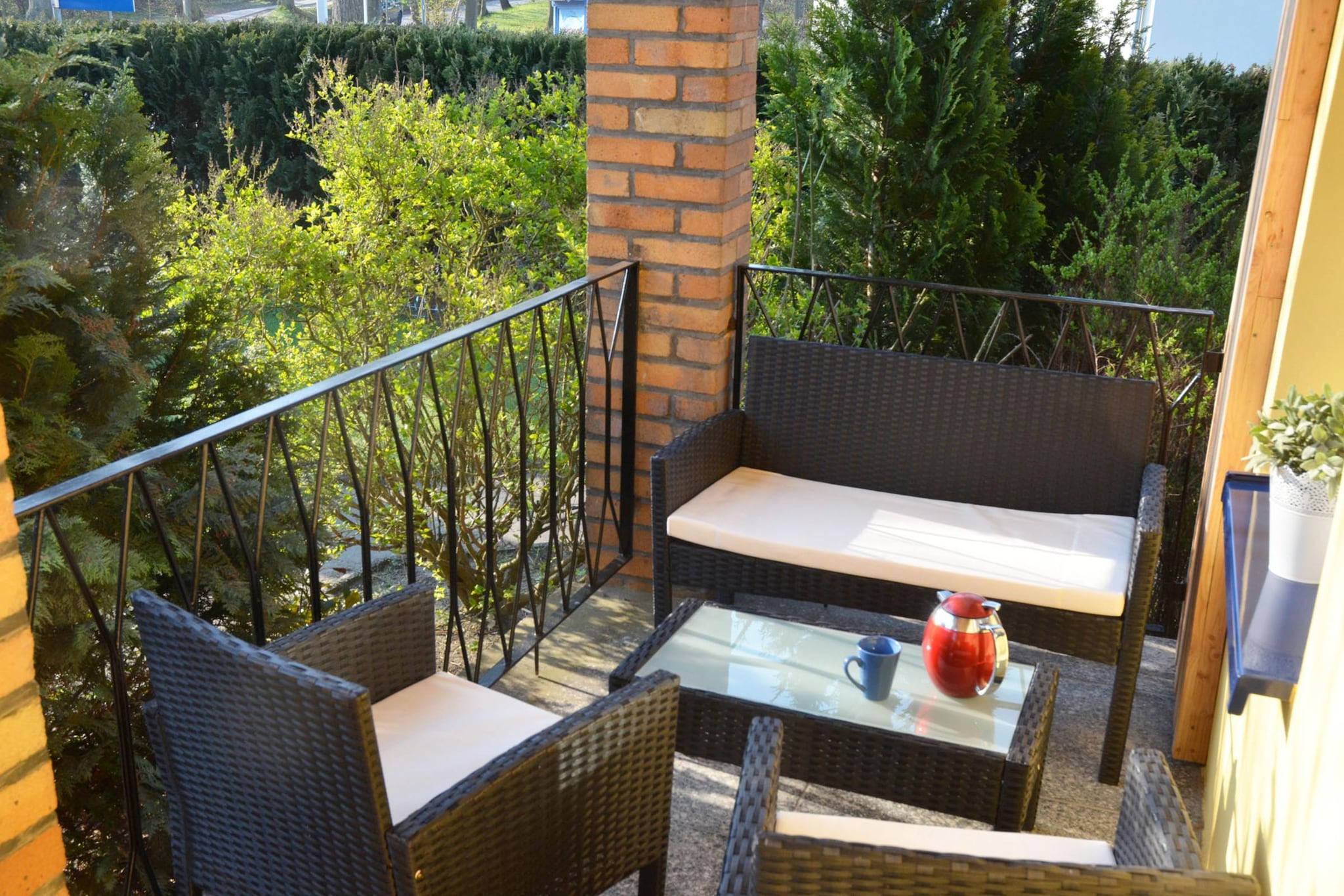 Inselhaus Vincent auf der Insel Poel-Terrasbalkon