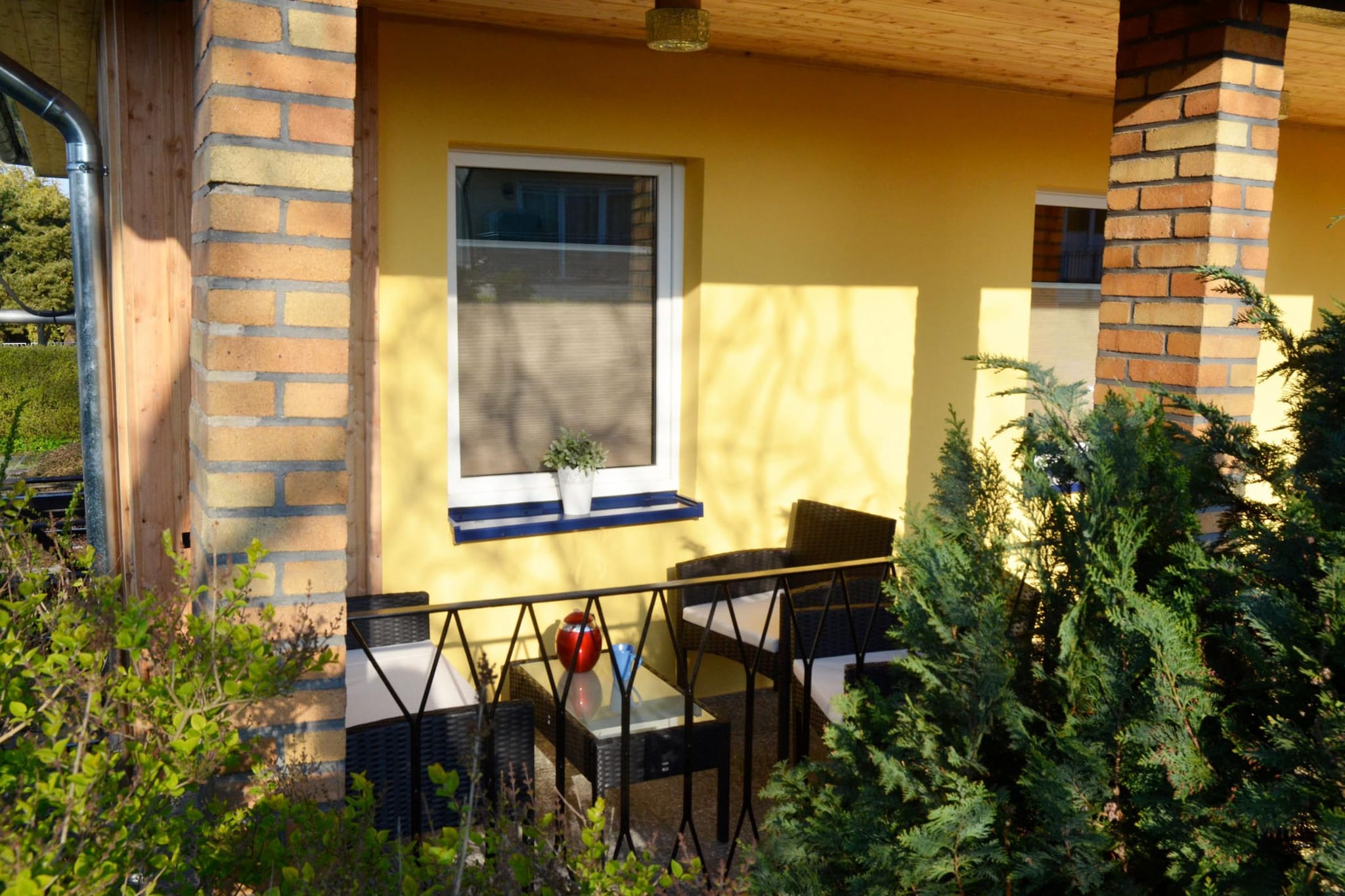 Inselhaus Vincent auf der Insel Poel-Terrasbalkon