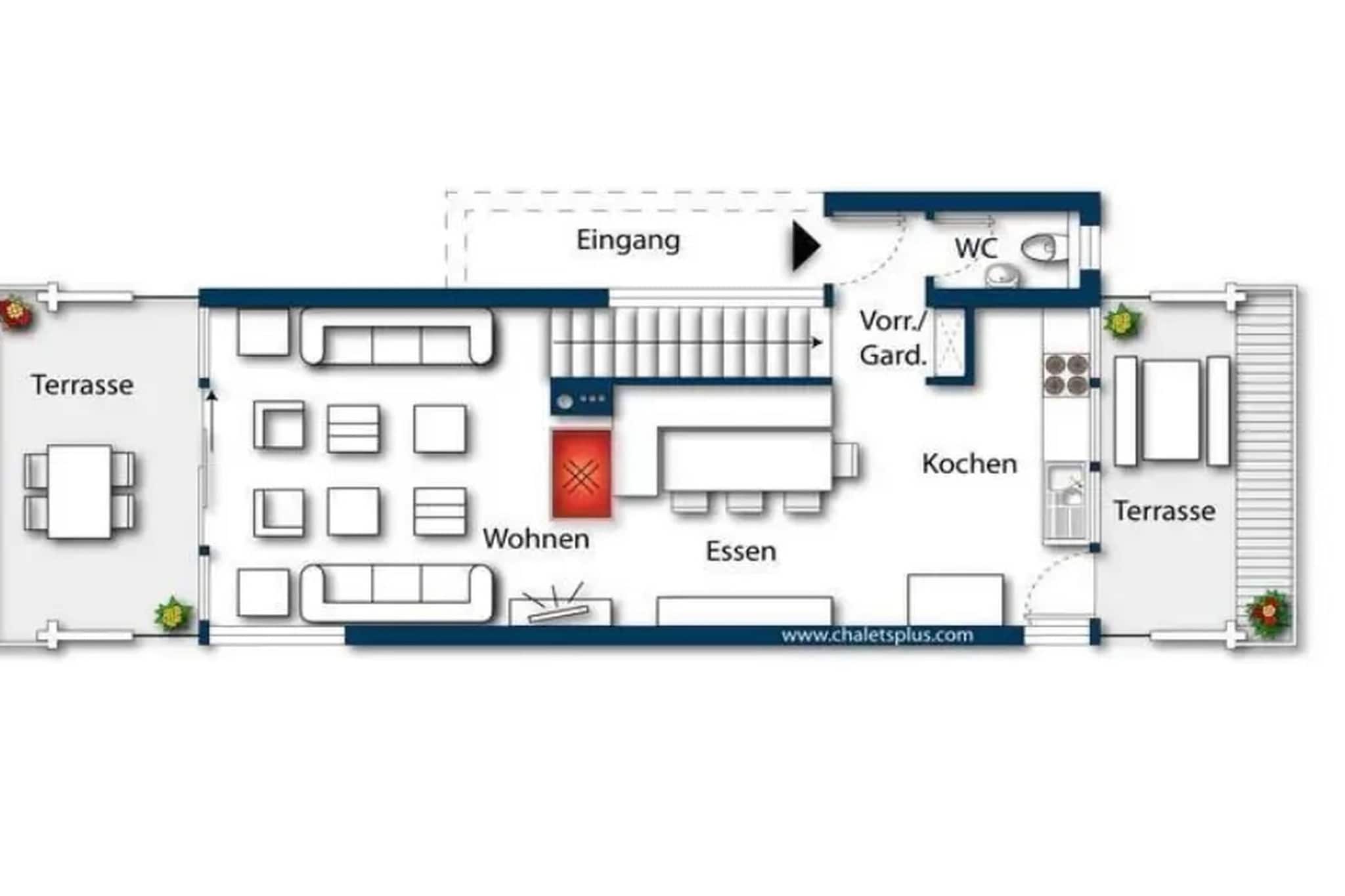 Schöneben Chalet Schneerose - Plattegrond