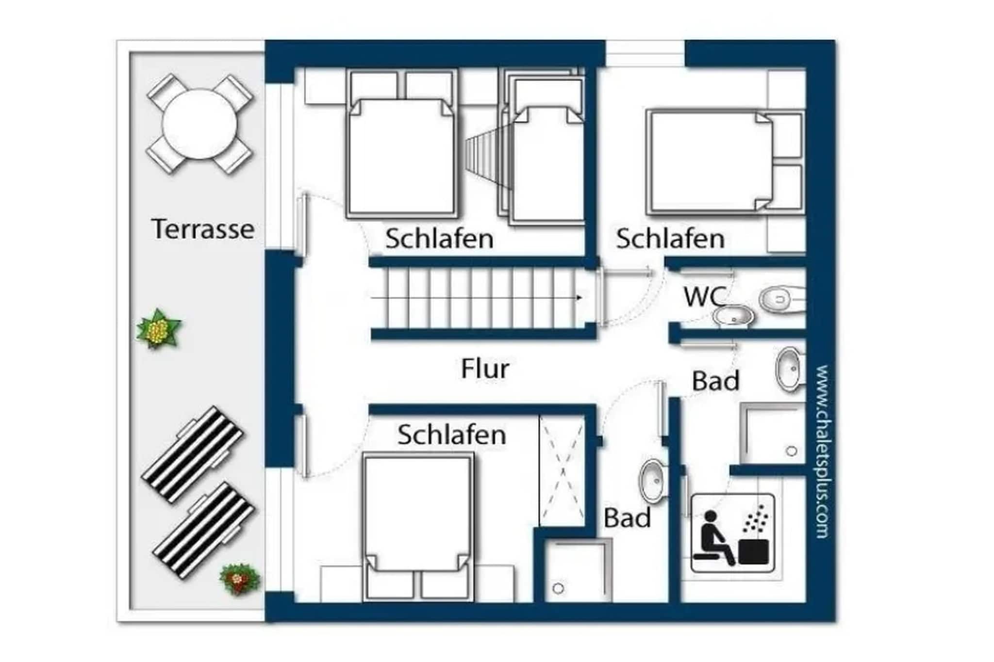 Schöneben Chalet Edelweiss - Floor plan