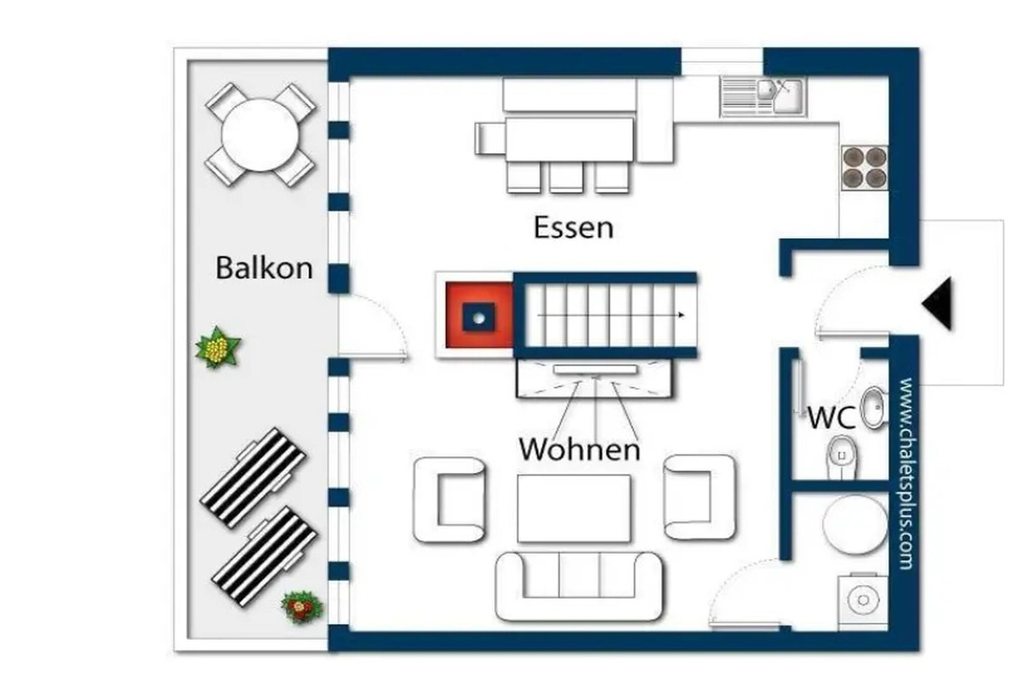 Schöneben Chalet Edelweiss - Floor plan