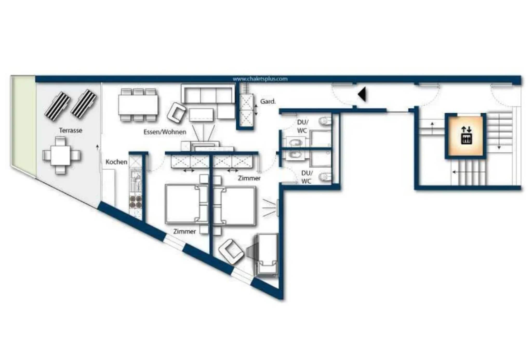 Residenz Wildkogelbahnen Top 20 - Plattegrond
