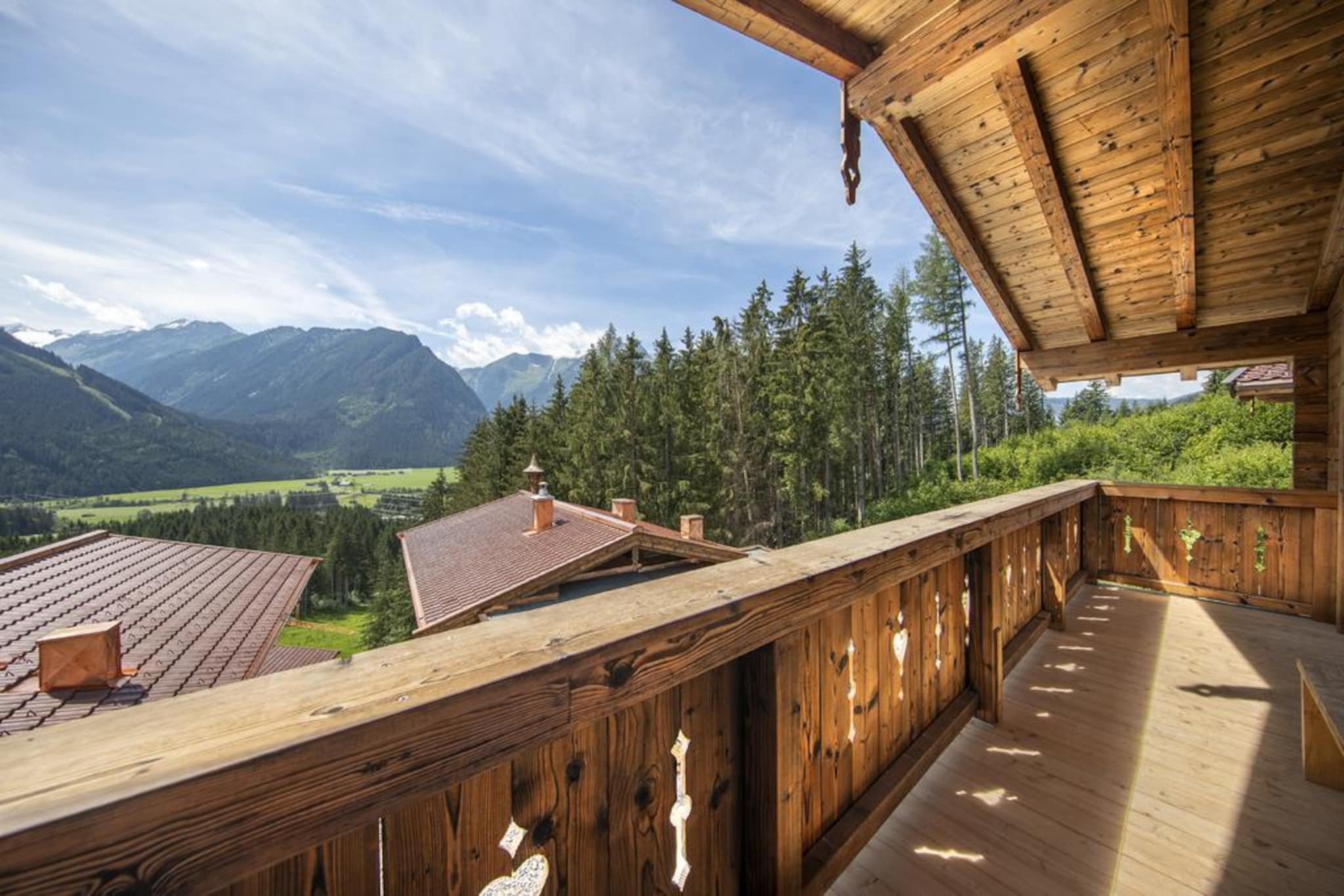 Nationalpark Chalet Arventalspitze-Uitzicht zomer