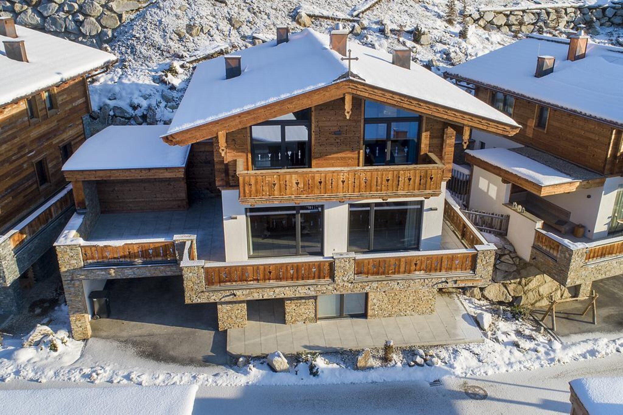 Nationalpark Chalet Arventalspitze-Exterieur winter