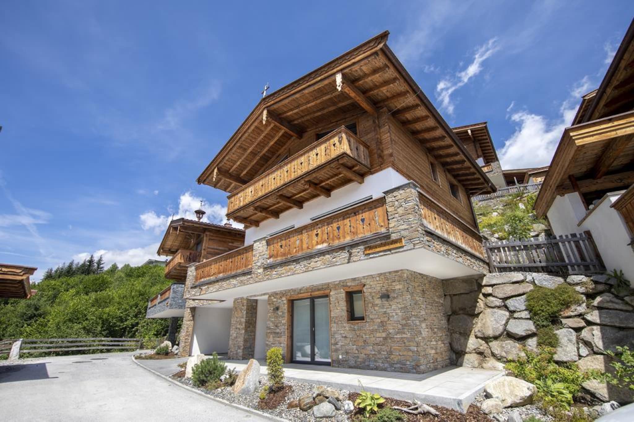 Nationalpark Chalet Arventalspitze-Buitenkant zomer