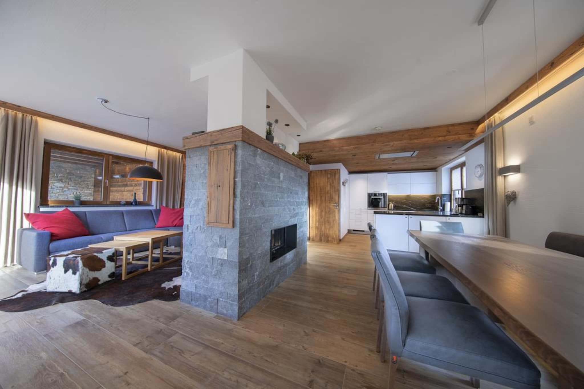 Nationalpark Chalet Arventalspitze-Woonkamer